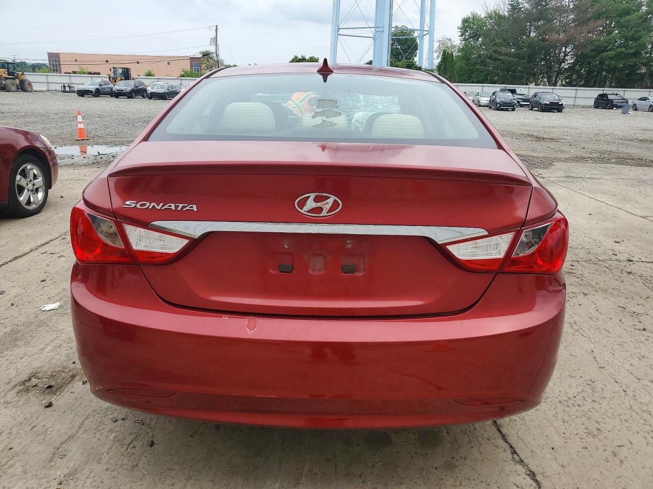 2013 Hyundai Sonata Gls Red vin: 5NPEB4AC2DH533654