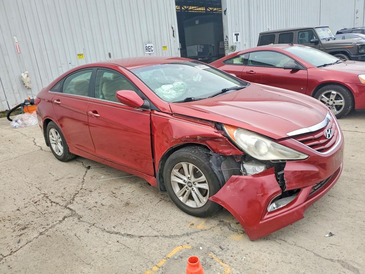2013 Hyundai Sonata Gls Red vin: 5NPEB4AC2DH533654