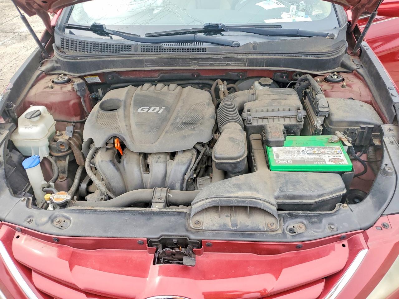 2013 Hyundai Sonata Gls Red vin: 5NPEB4AC2DH533654