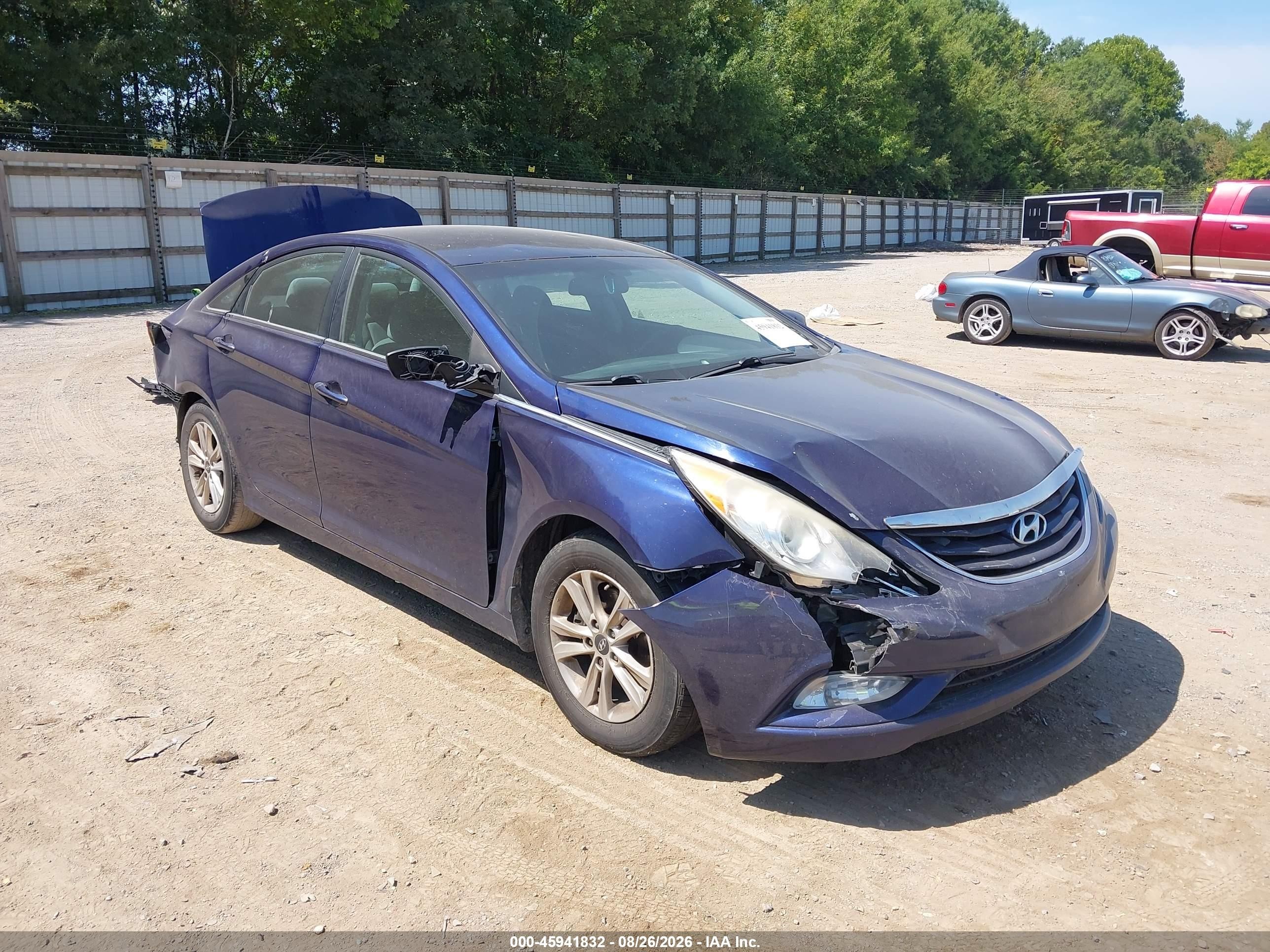 2013 Hyundai Sonata Gls Blue vin: 5NPEB4AC2DH537347