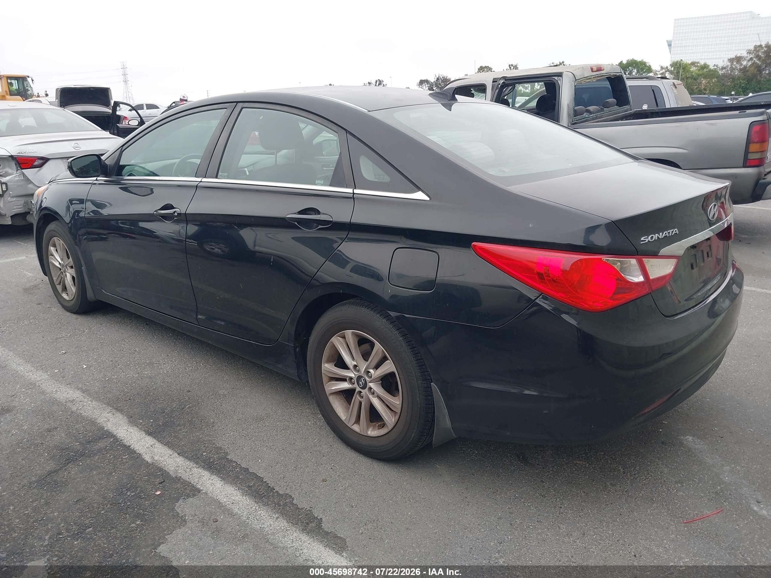 2013 Hyundai Sonata Gls Black vin: 5NPEB4AC2DH538899