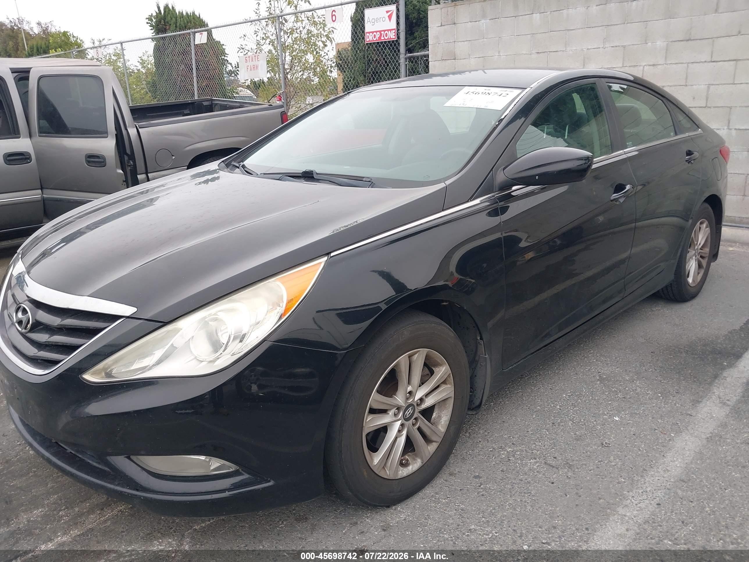 2013 Hyundai Sonata Gls Black vin: 5NPEB4AC2DH538899