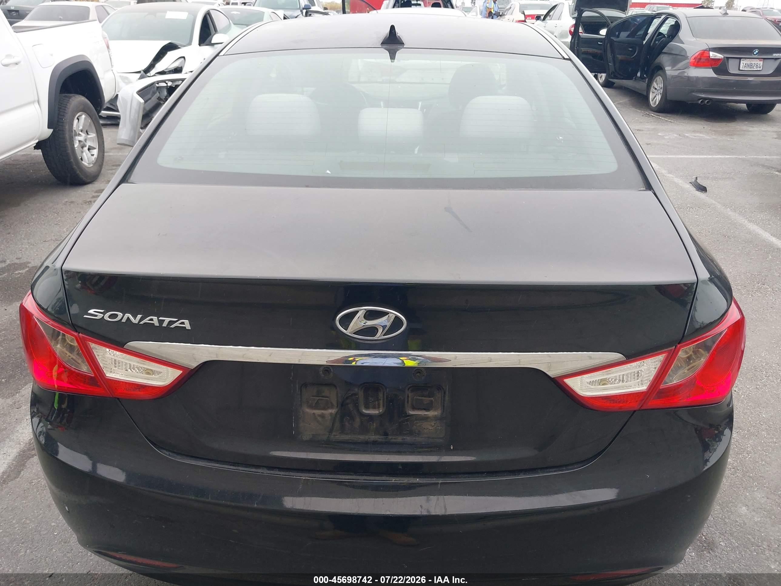 2013 Hyundai Sonata Gls Black vin: 5NPEB4AC2DH538899