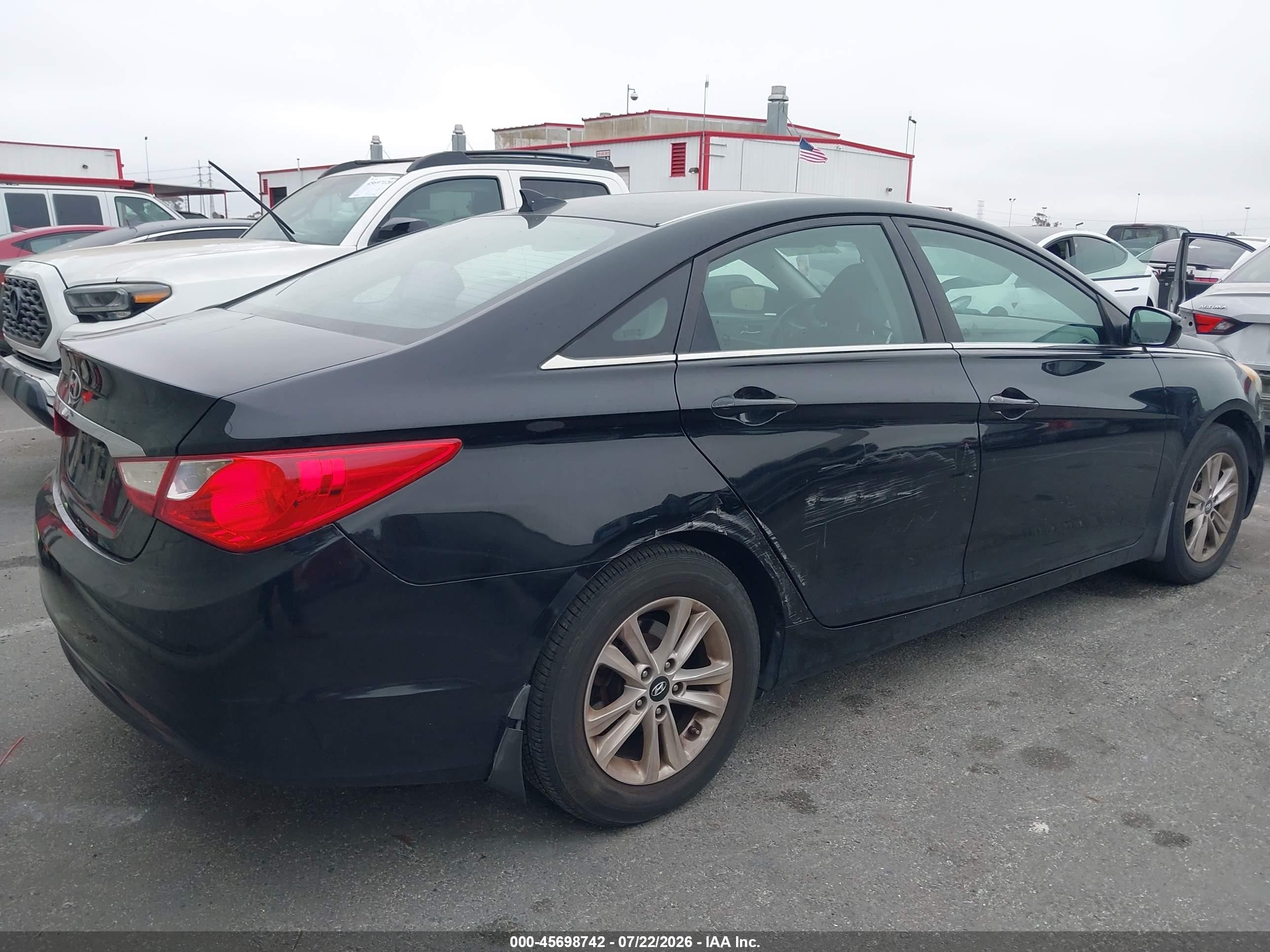 2013 Hyundai Sonata Gls Black vin: 5NPEB4AC2DH538899