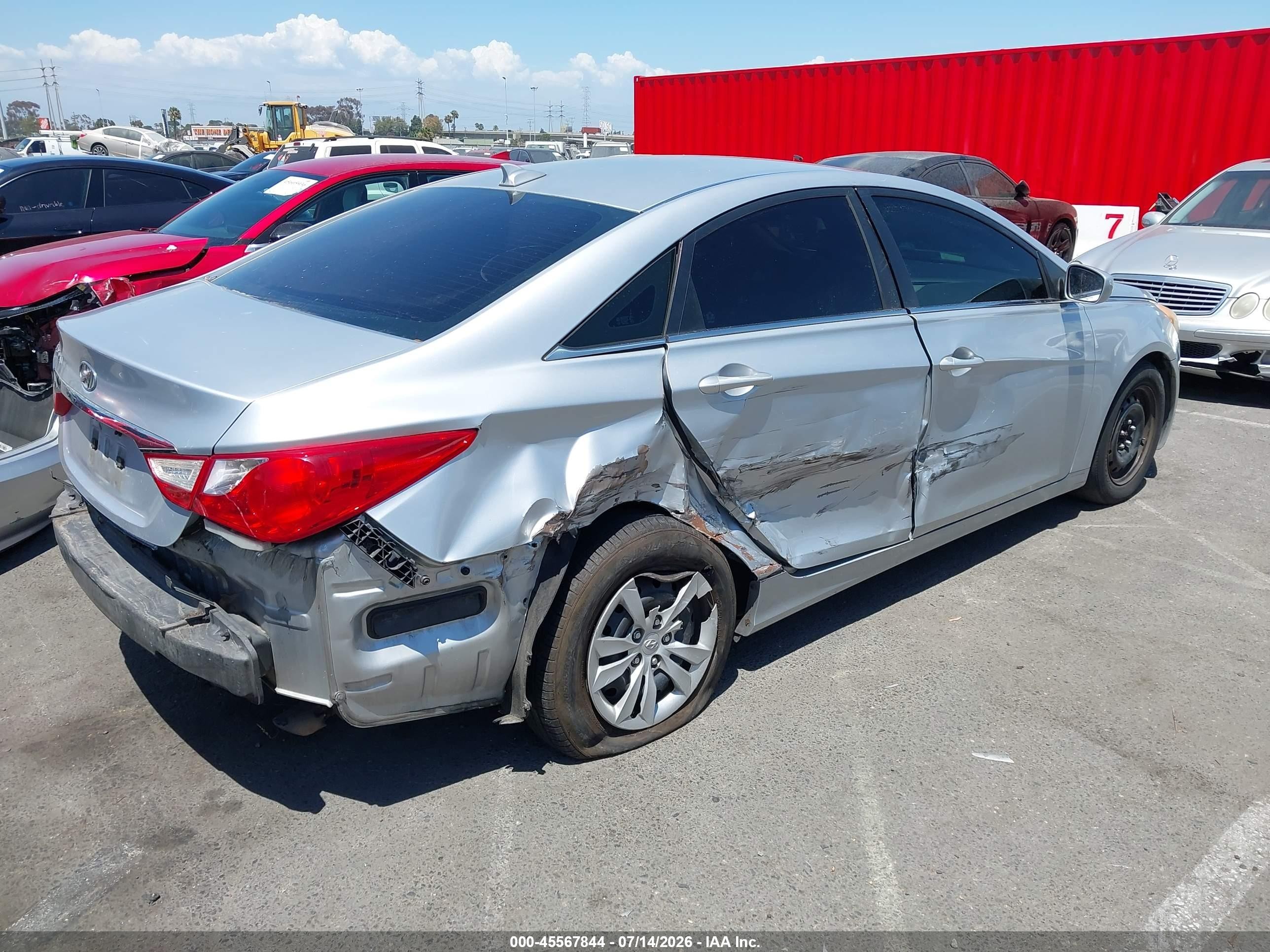 2013 Hyundai Sonata Gls Silver vin: 5NPEB4AC2DH546467