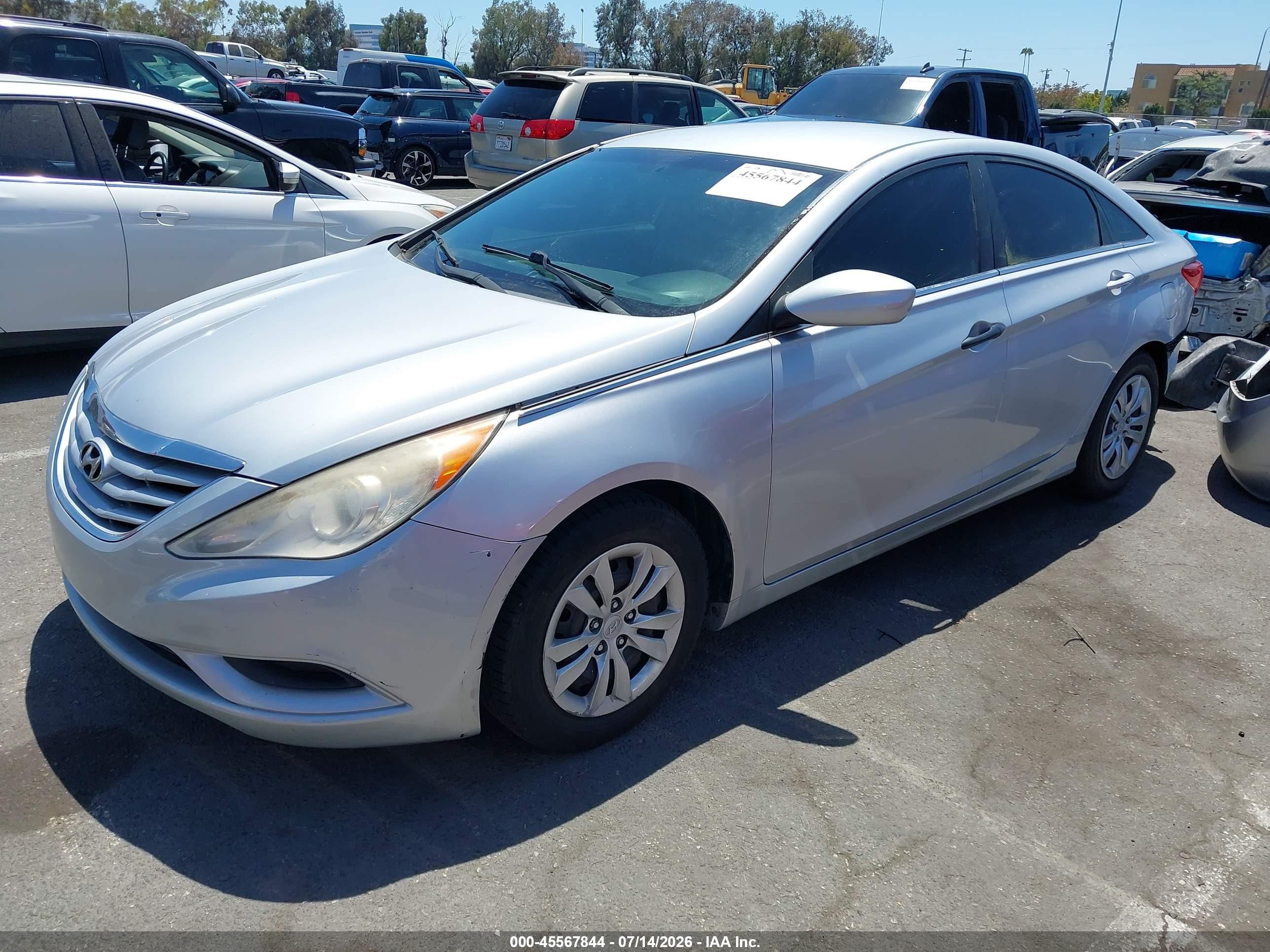 2013 Hyundai Sonata Gls Silver vin: 5NPEB4AC2DH546467