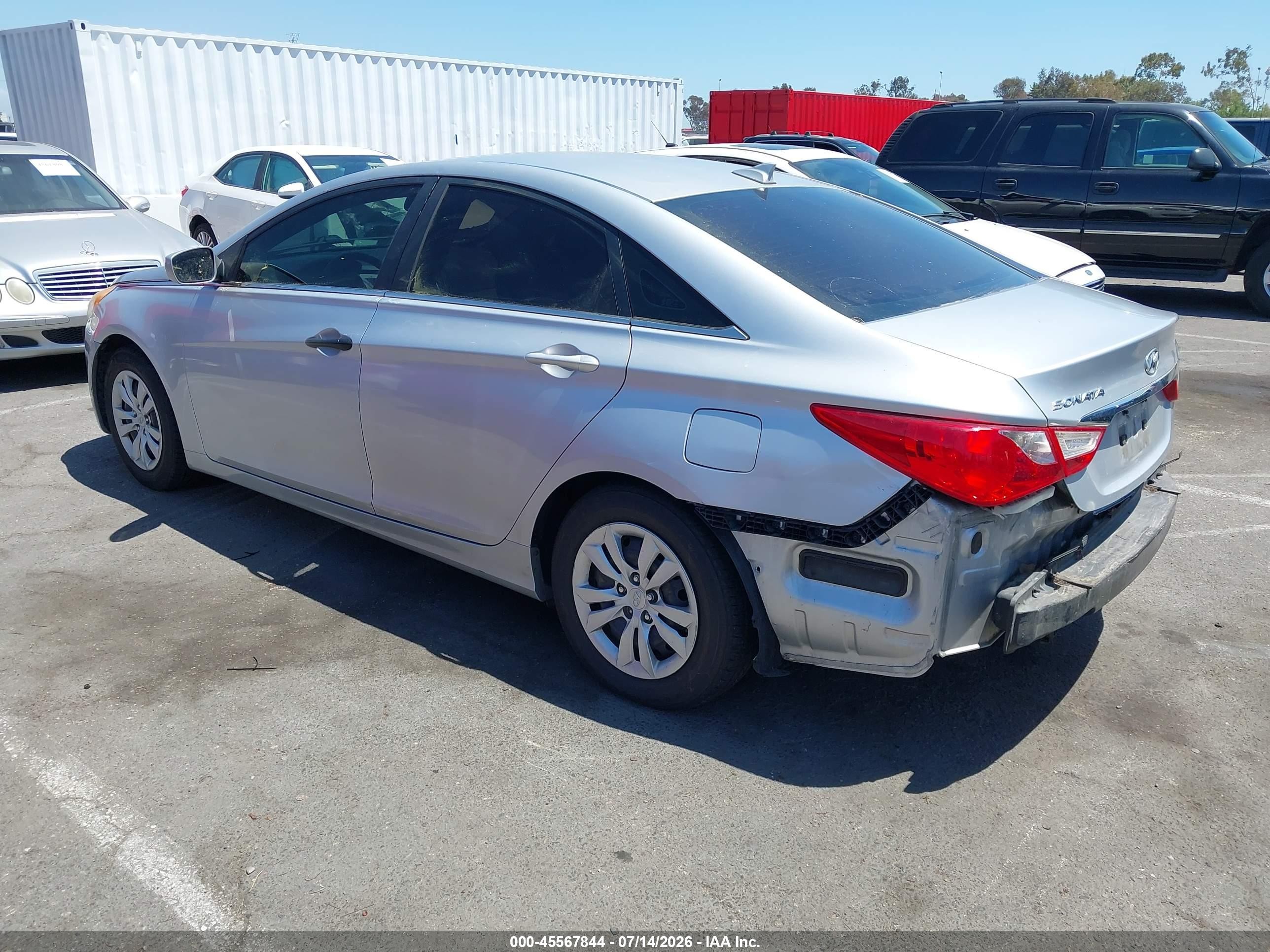 2013 Hyundai Sonata Gls Silver vin: 5NPEB4AC2DH546467