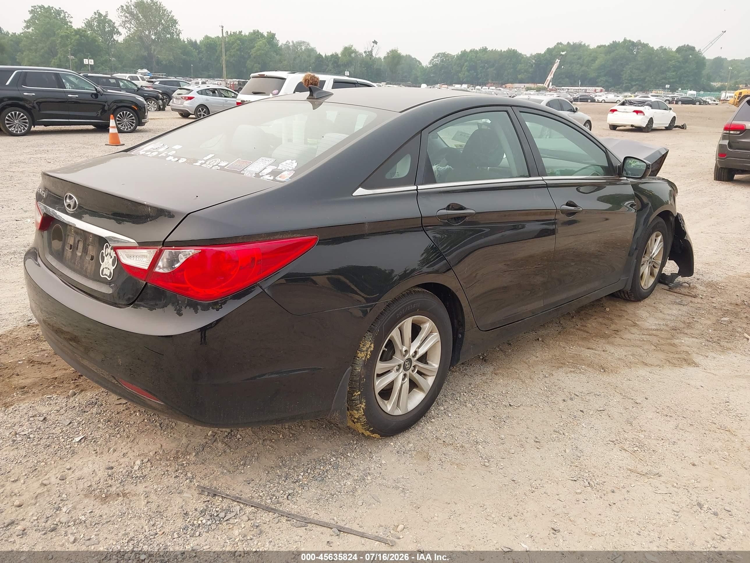 2013 Hyundai Sonata Gls Black vin: 5NPEB4AC2DH552429