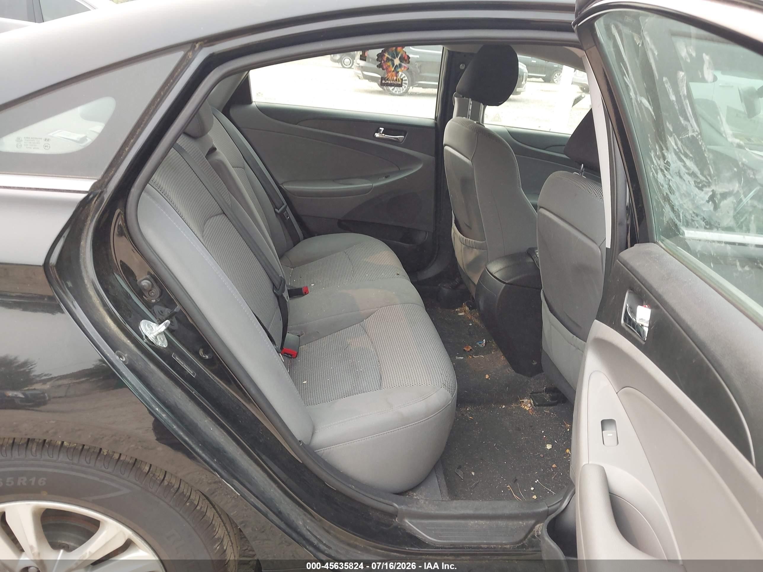 2013 Hyundai Sonata Gls Black vin: 5NPEB4AC2DH552429