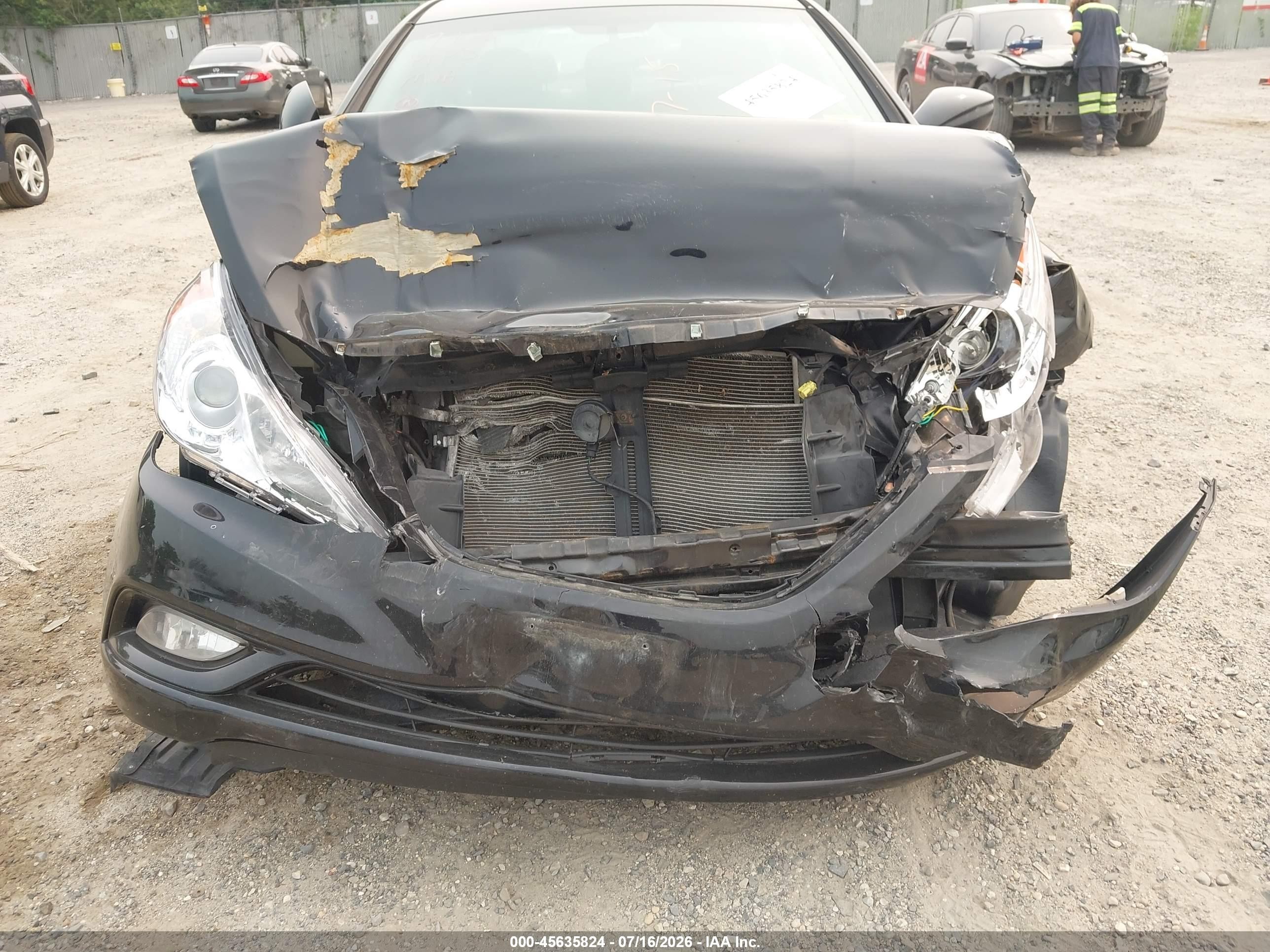 2013 Hyundai Sonata Gls Black vin: 5NPEB4AC2DH552429