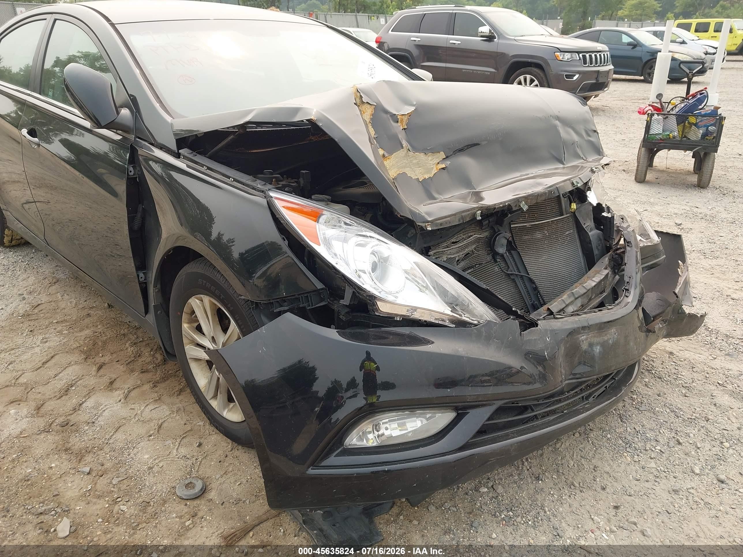 2013 Hyundai Sonata Gls Black vin: 5NPEB4AC2DH552429