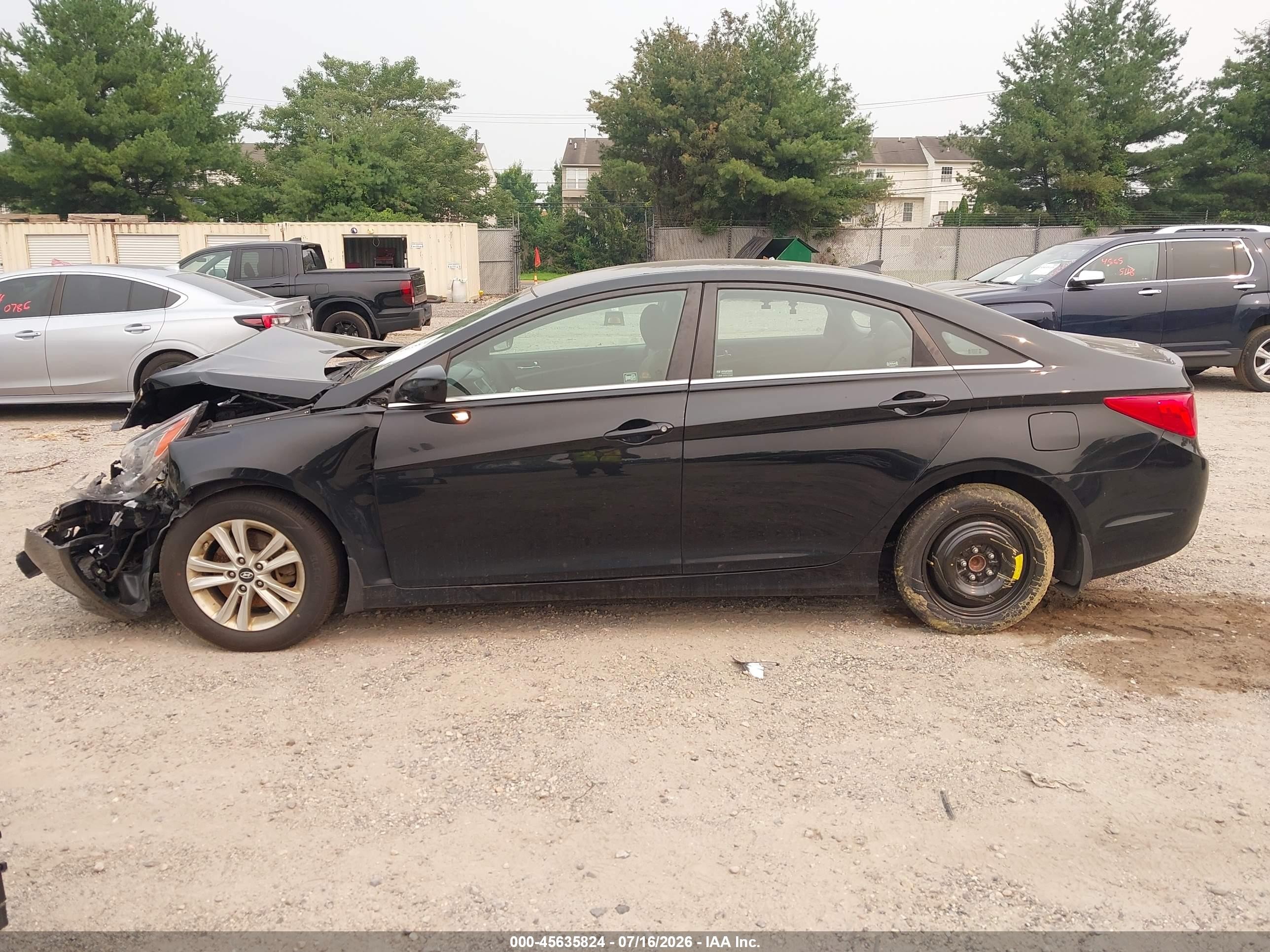 2013 Hyundai Sonata Gls Black vin: 5NPEB4AC2DH552429