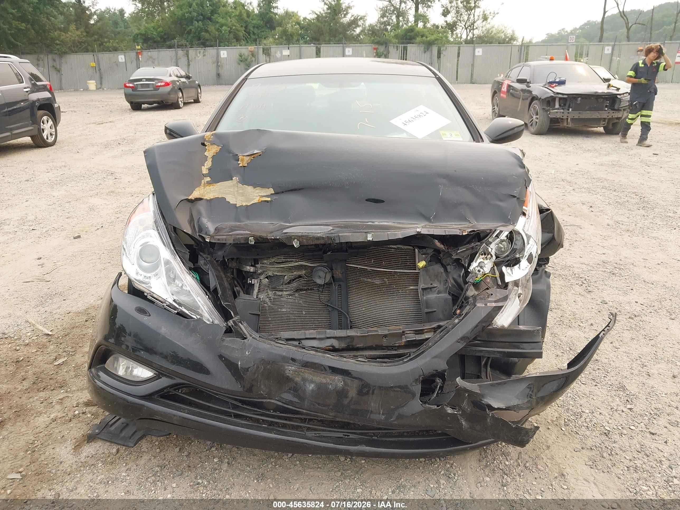 2013 Hyundai Sonata Gls Black vin: 5NPEB4AC2DH552429