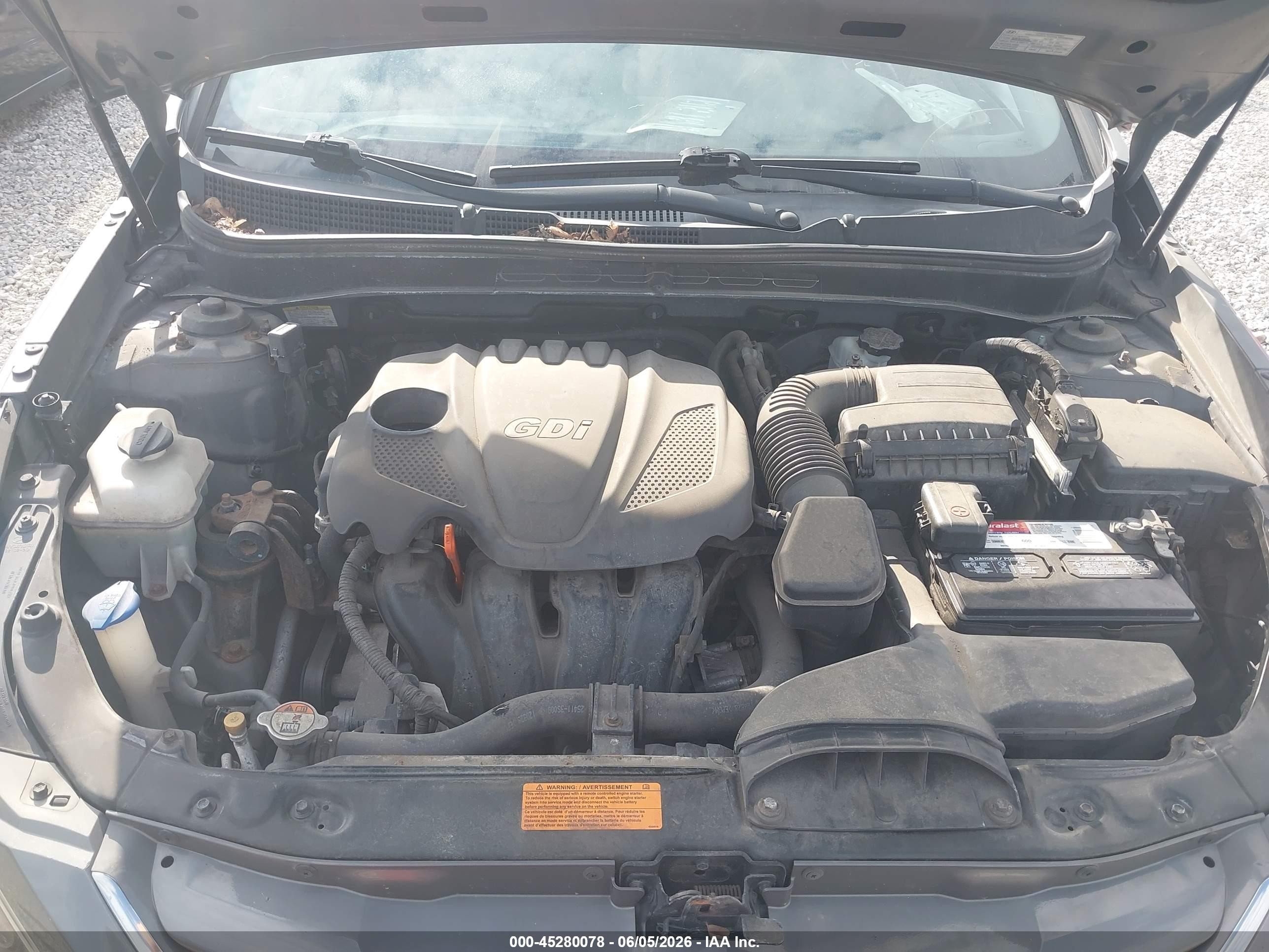 2013 Hyundai Sonata Gls Gray vin: 5NPEB4AC2DH560093