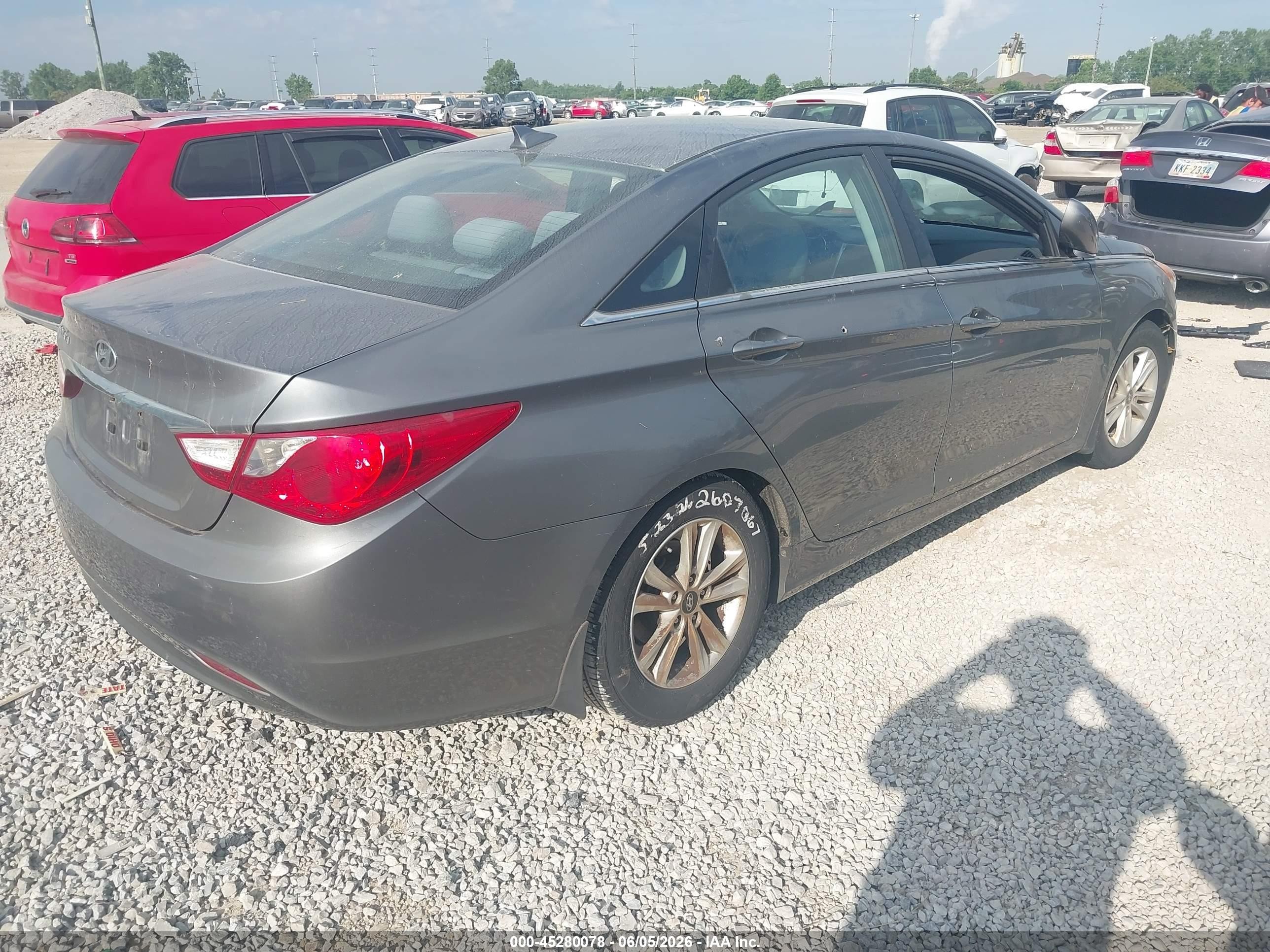 2013 Hyundai Sonata Gls Gray vin: 5NPEB4AC2DH560093