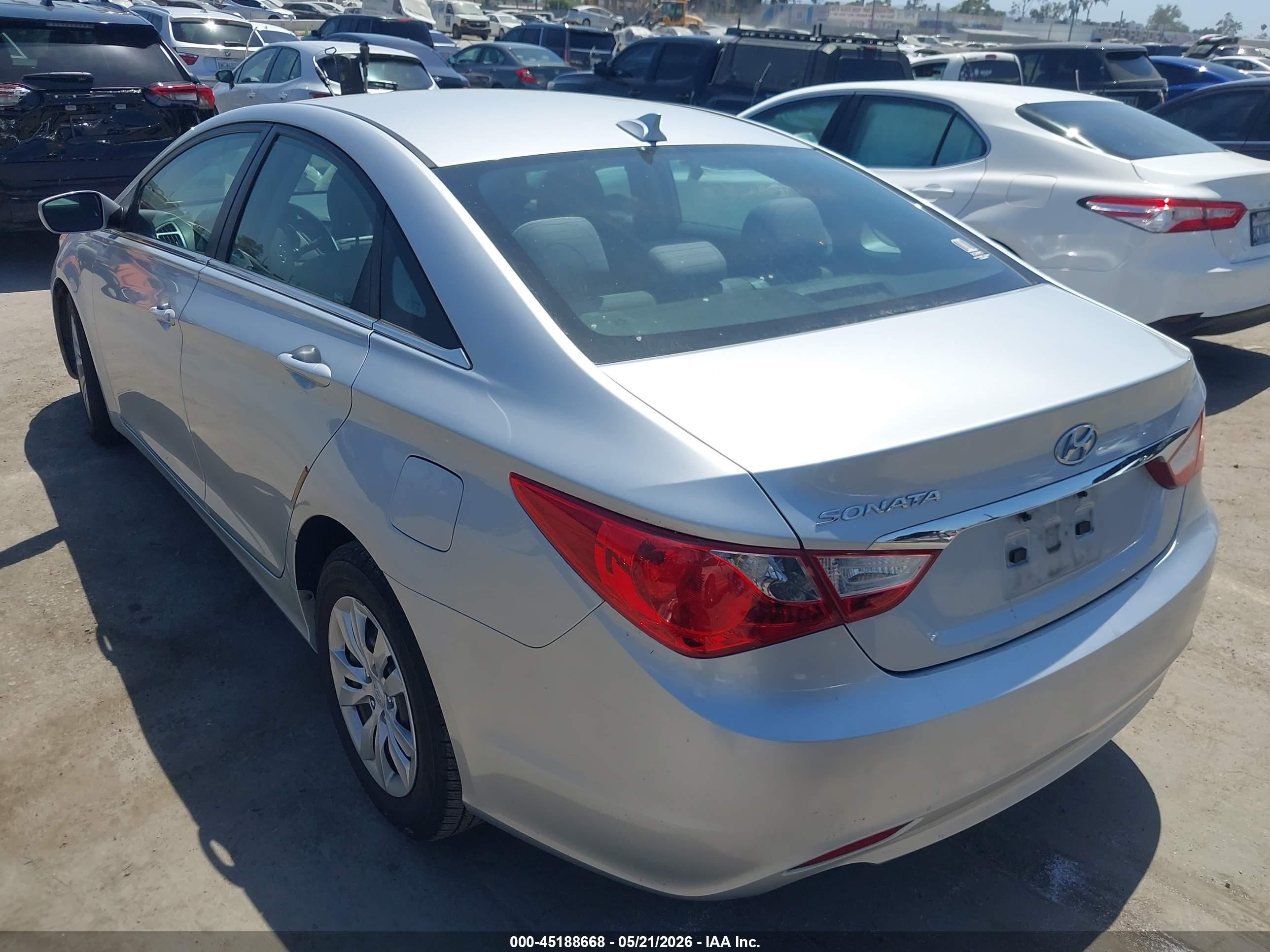 2013 Hyundai Sonata Gls Silver vin: 5NPEB4AC2DH563799