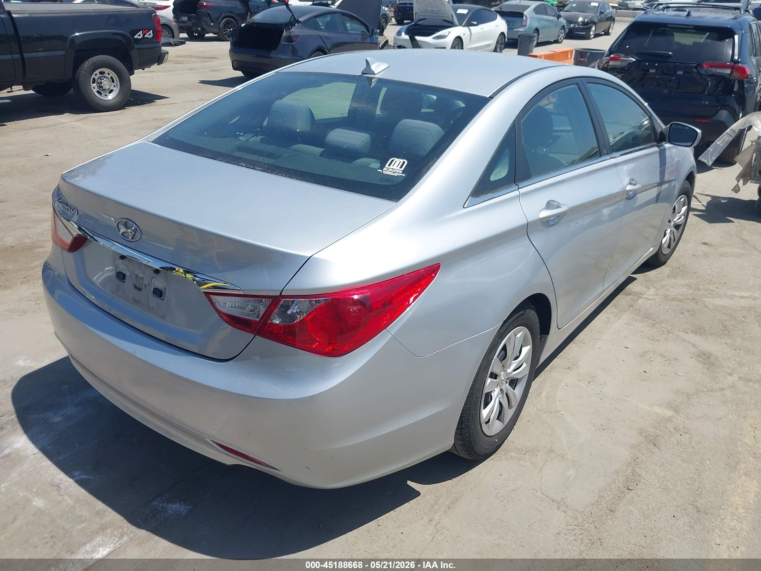 2013 Hyundai Sonata Gls Silver vin: 5NPEB4AC2DH563799