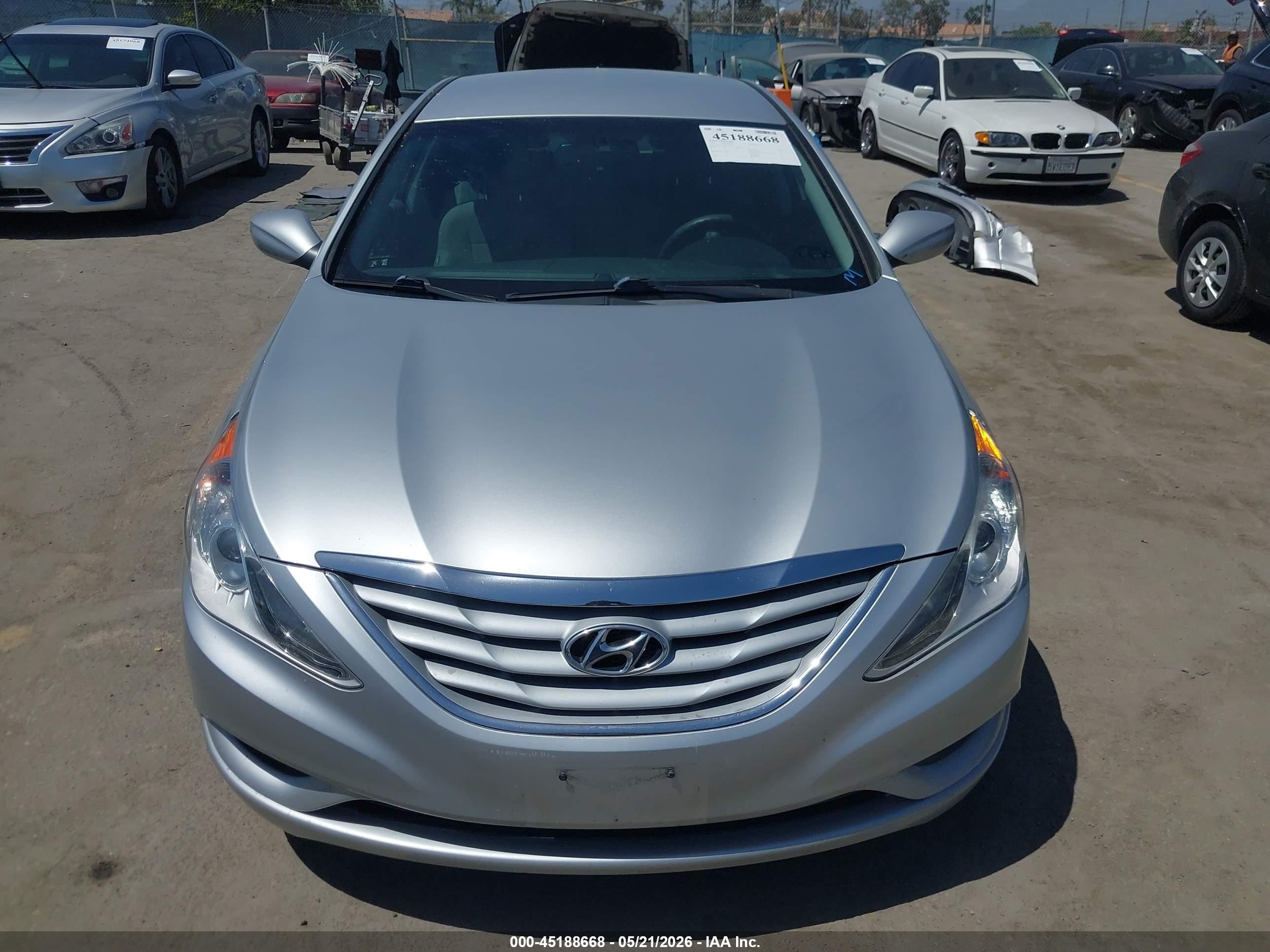 2013 Hyundai Sonata Gls Silver vin: 5NPEB4AC2DH563799