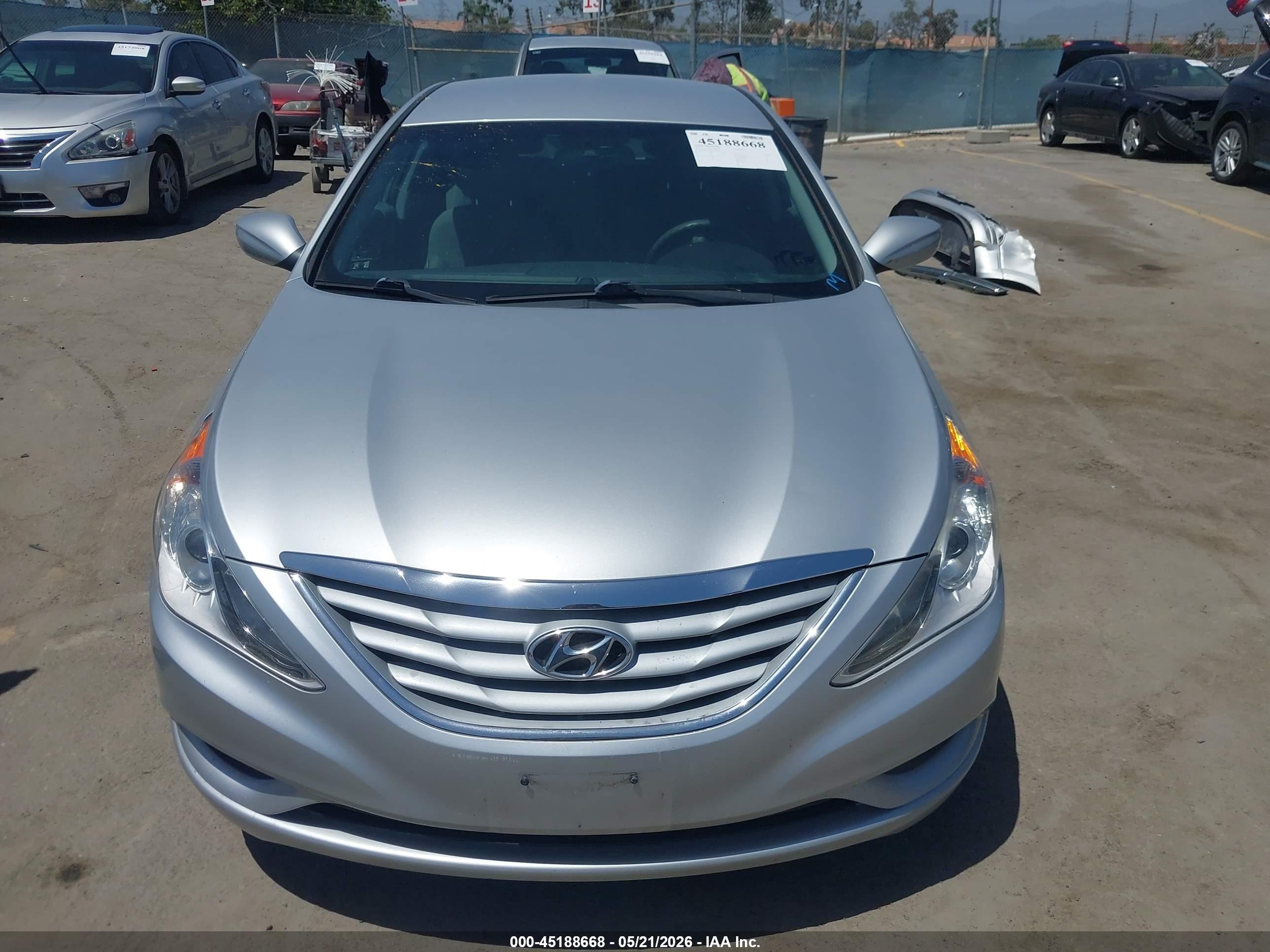 2013 Hyundai Sonata Gls Silver vin: 5NPEB4AC2DH563799