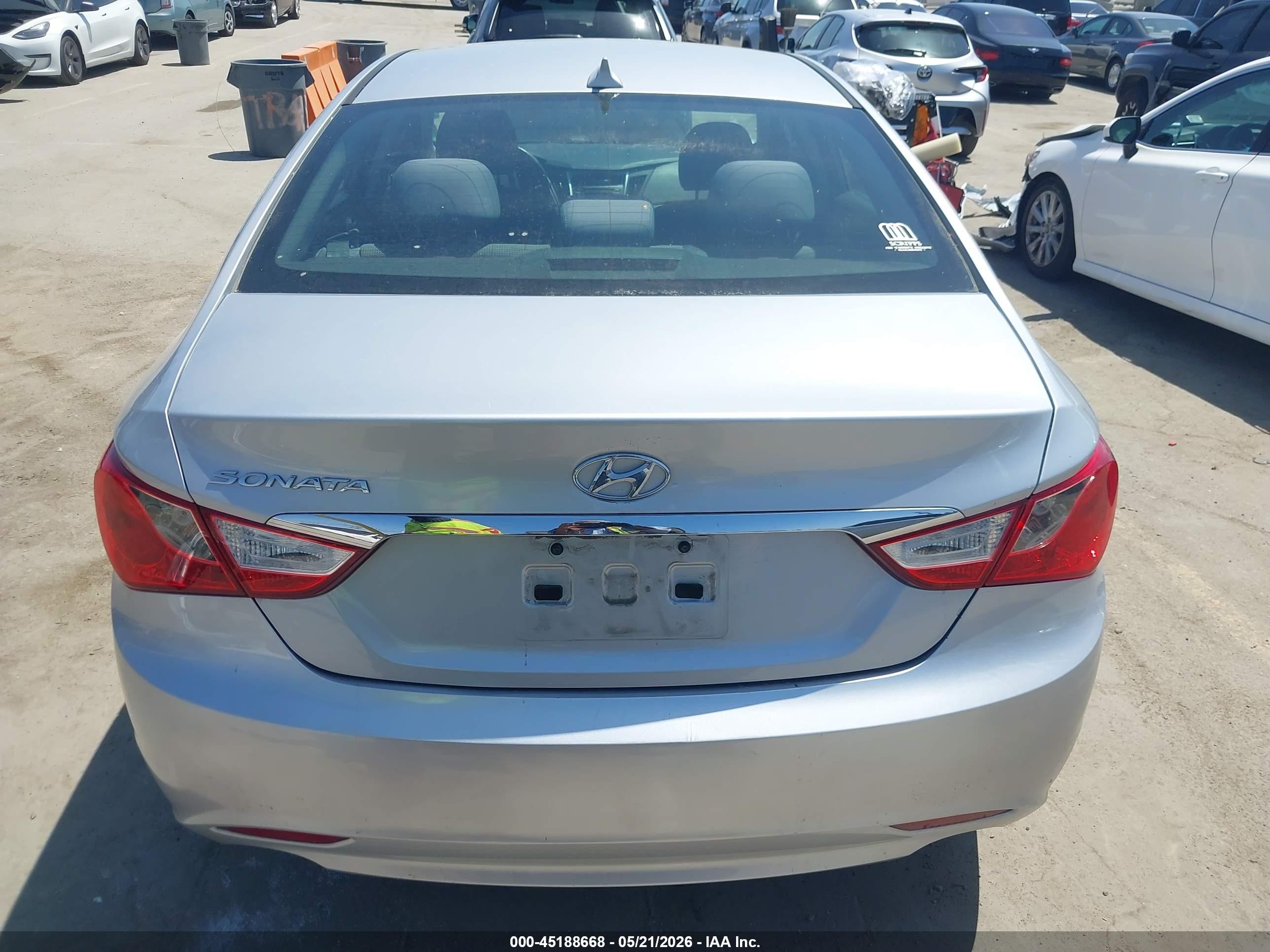2013 Hyundai Sonata Gls Silver vin: 5NPEB4AC2DH563799
