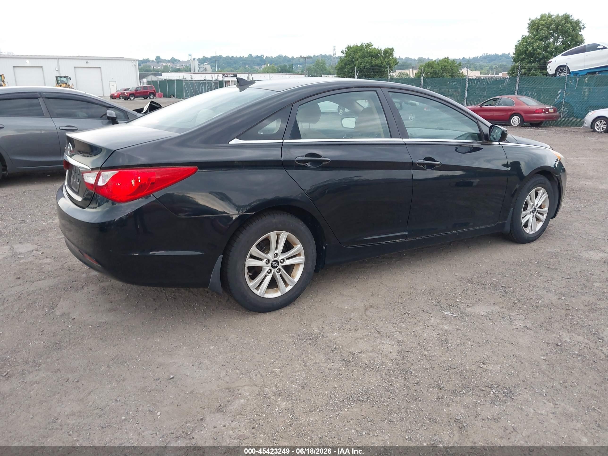 2013 Hyundai Sonata Gls Black vin: 5NPEB4AC2DH565620