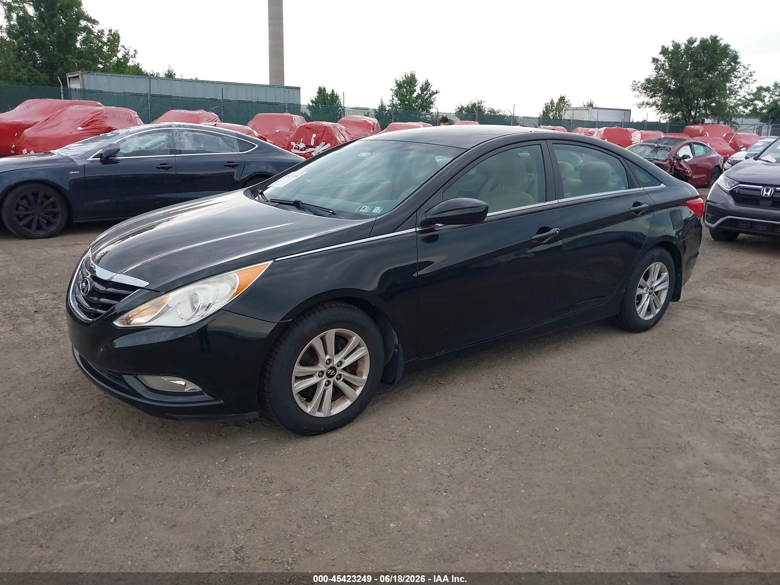 2013 Hyundai Sonata Gls Black vin: 5NPEB4AC2DH565620