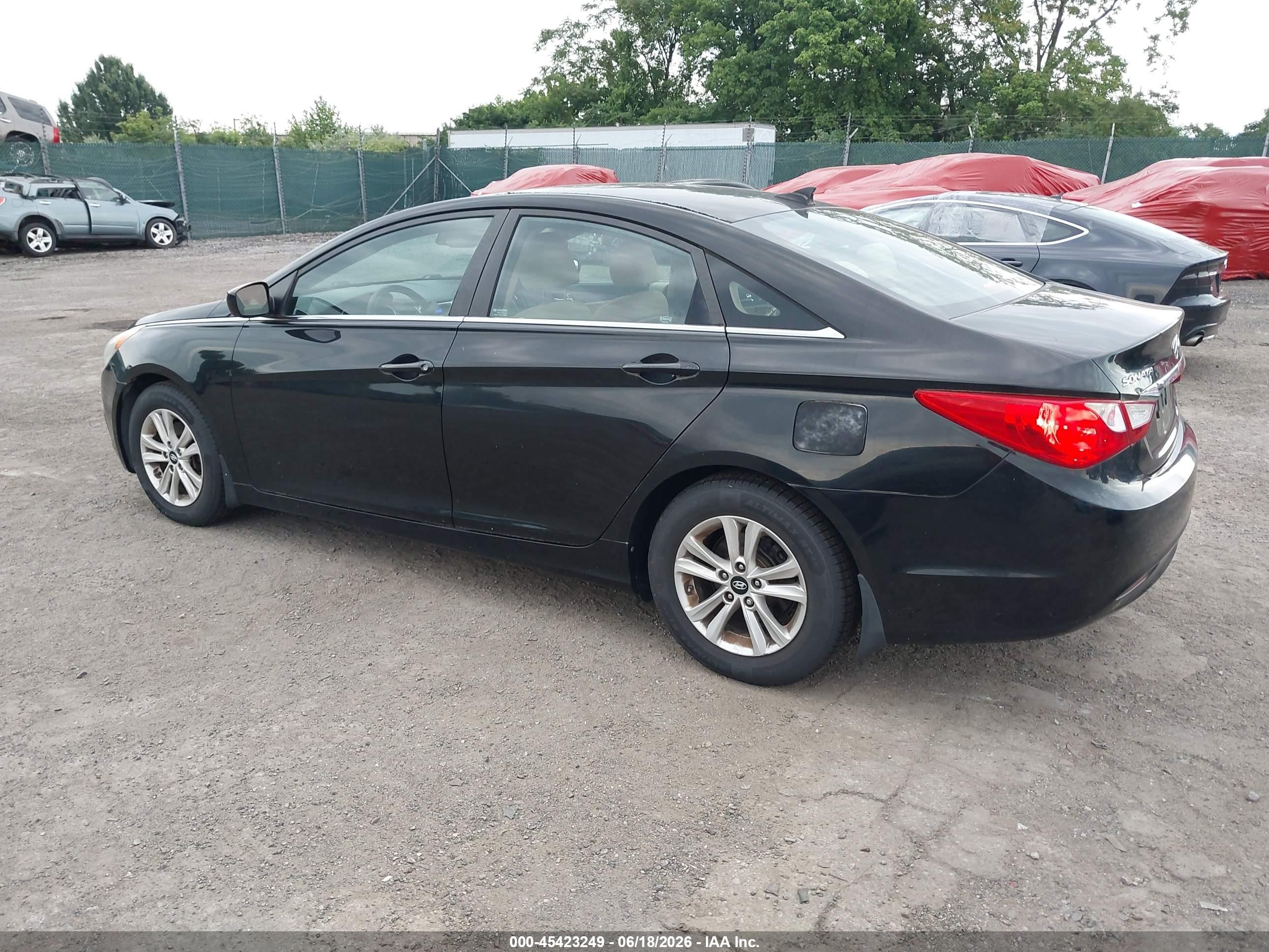 2013 Hyundai Sonata Gls Black vin: 5NPEB4AC2DH565620