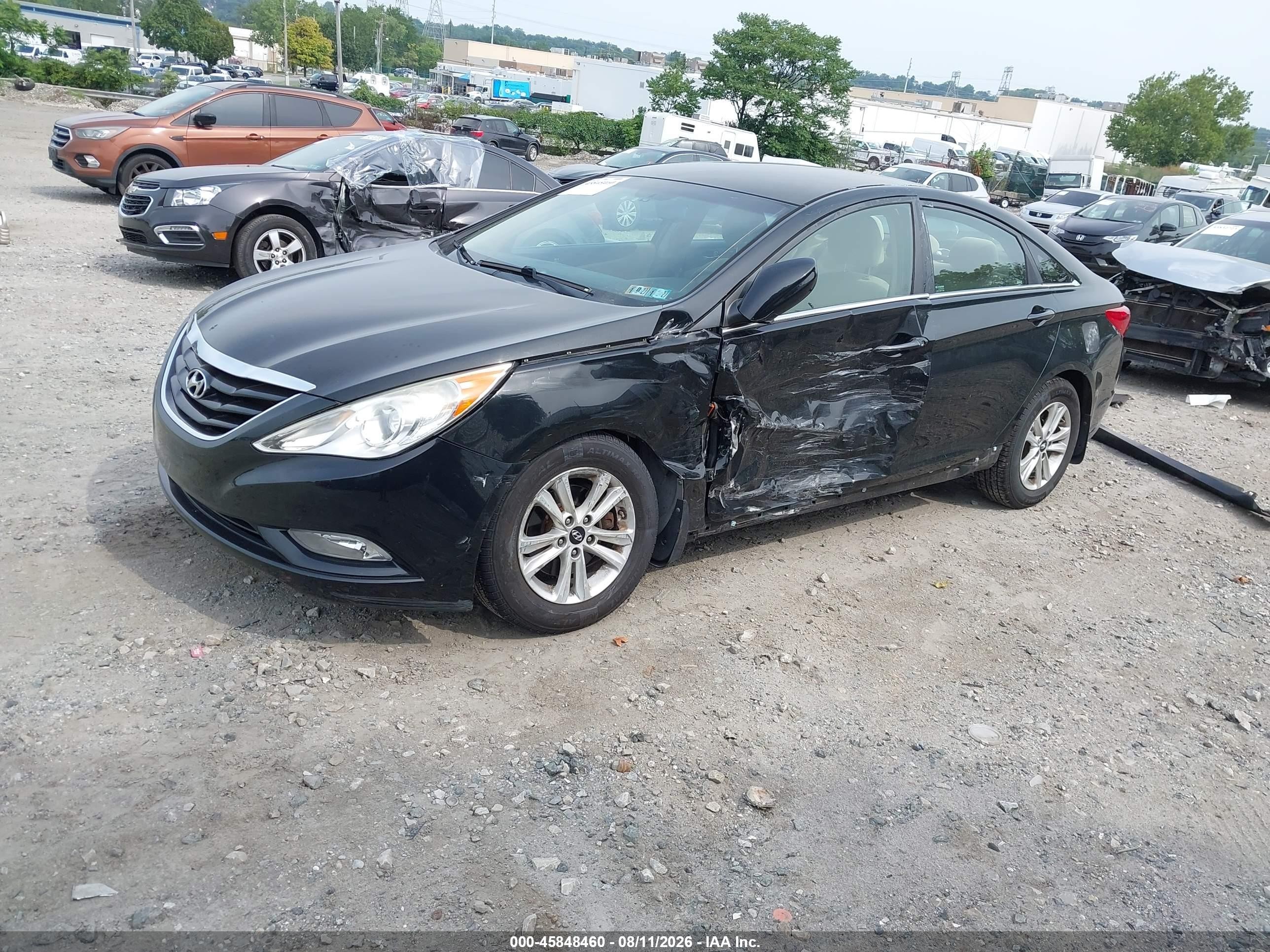2013 Hyundai Sonata Gls Black vin: 5NPEB4AC2DH565620
