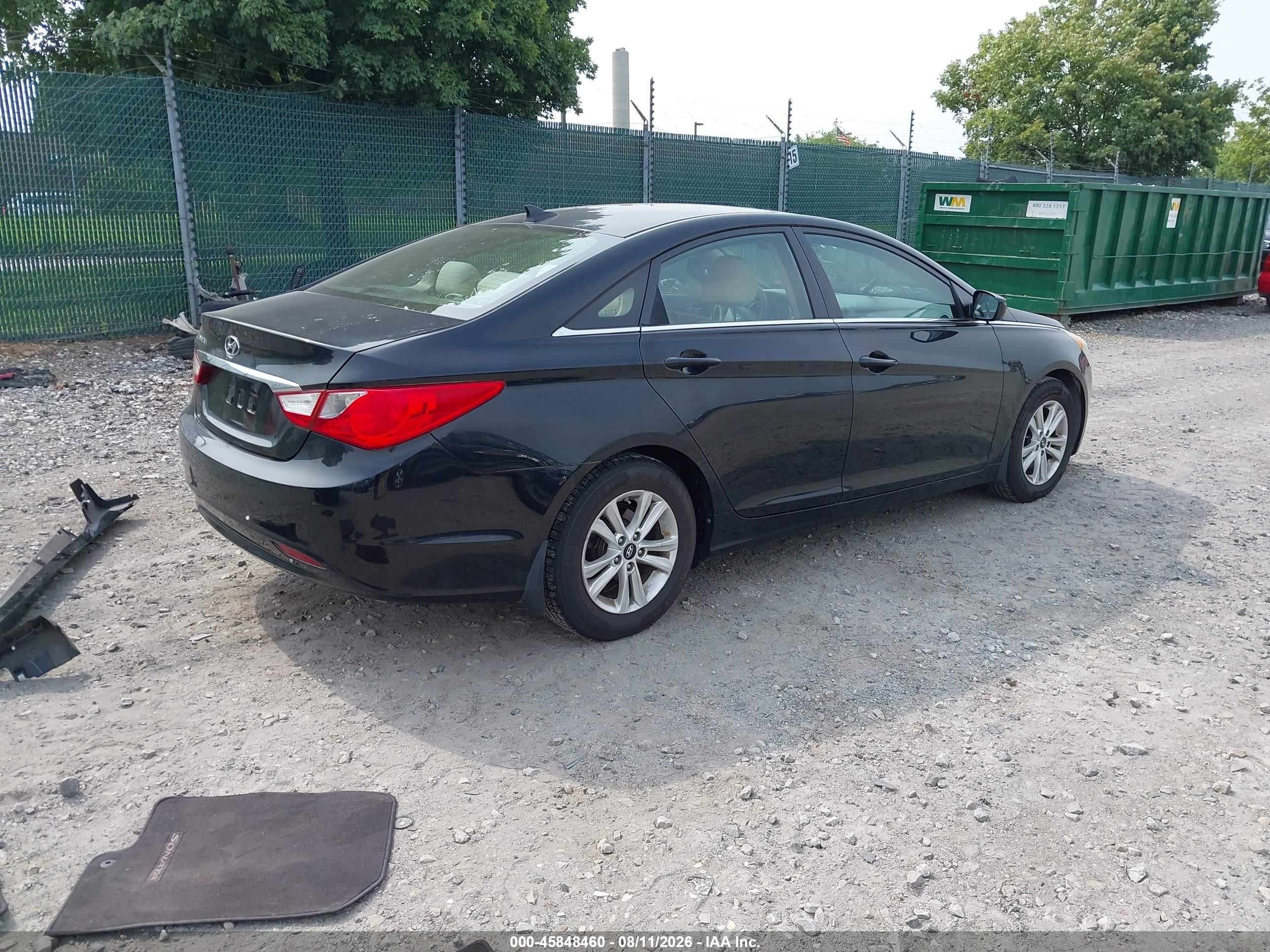 2013 Hyundai Sonata Gls Black vin: 5NPEB4AC2DH565620