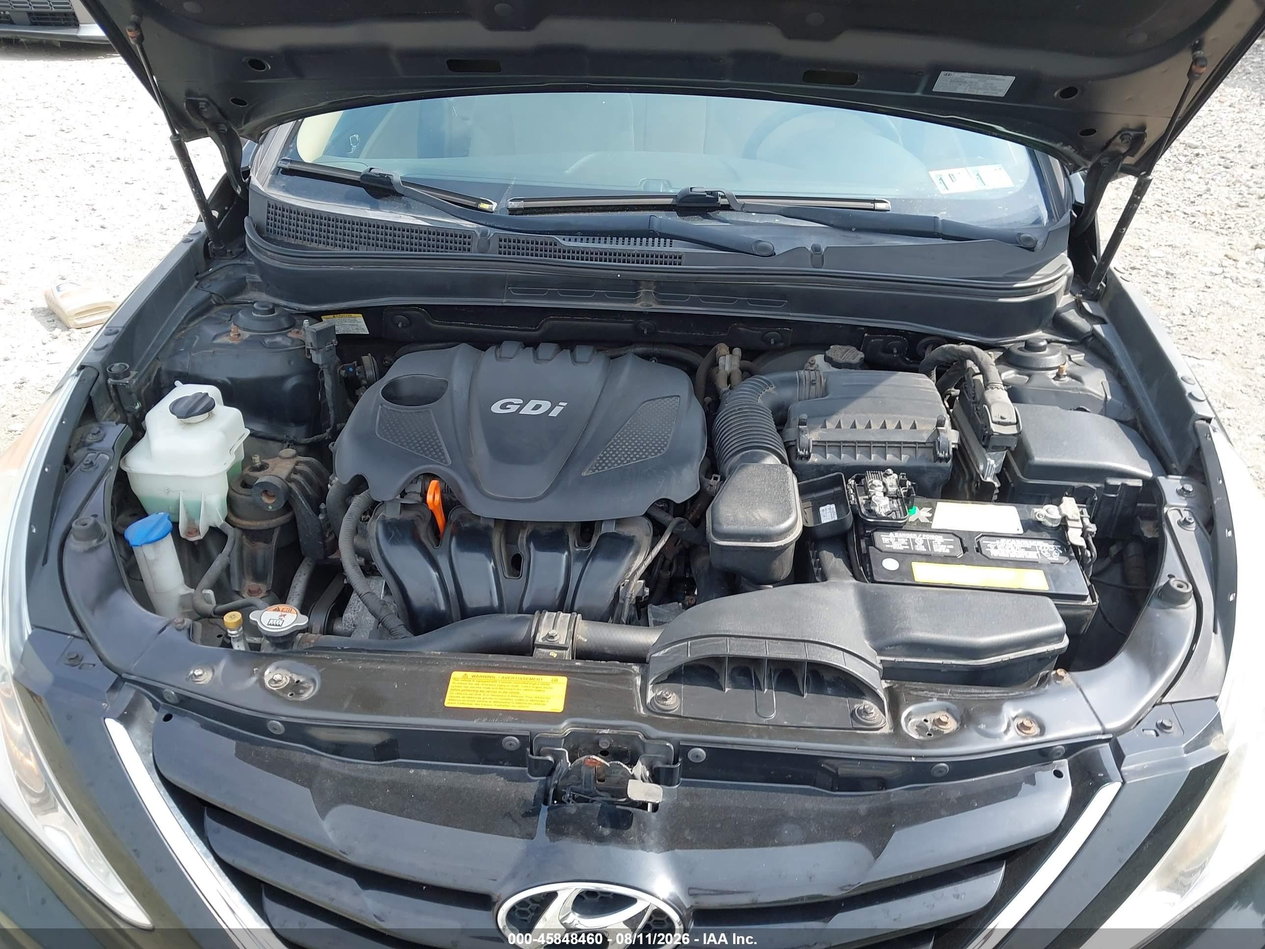 2013 Hyundai Sonata Gls Black vin: 5NPEB4AC2DH565620