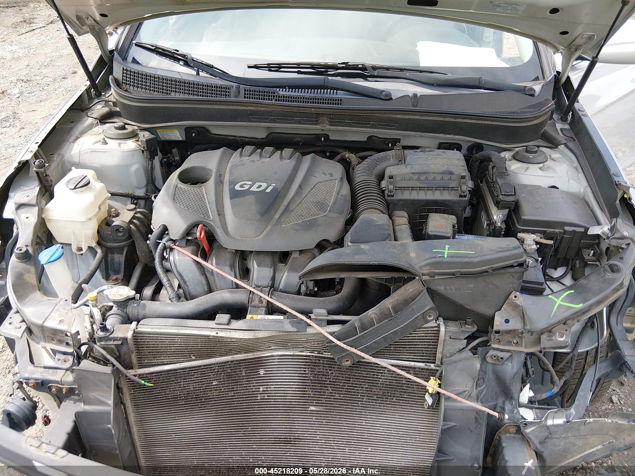 2013 Hyundai Sonata Gls Silver vin: 5NPEB4AC2DH566394