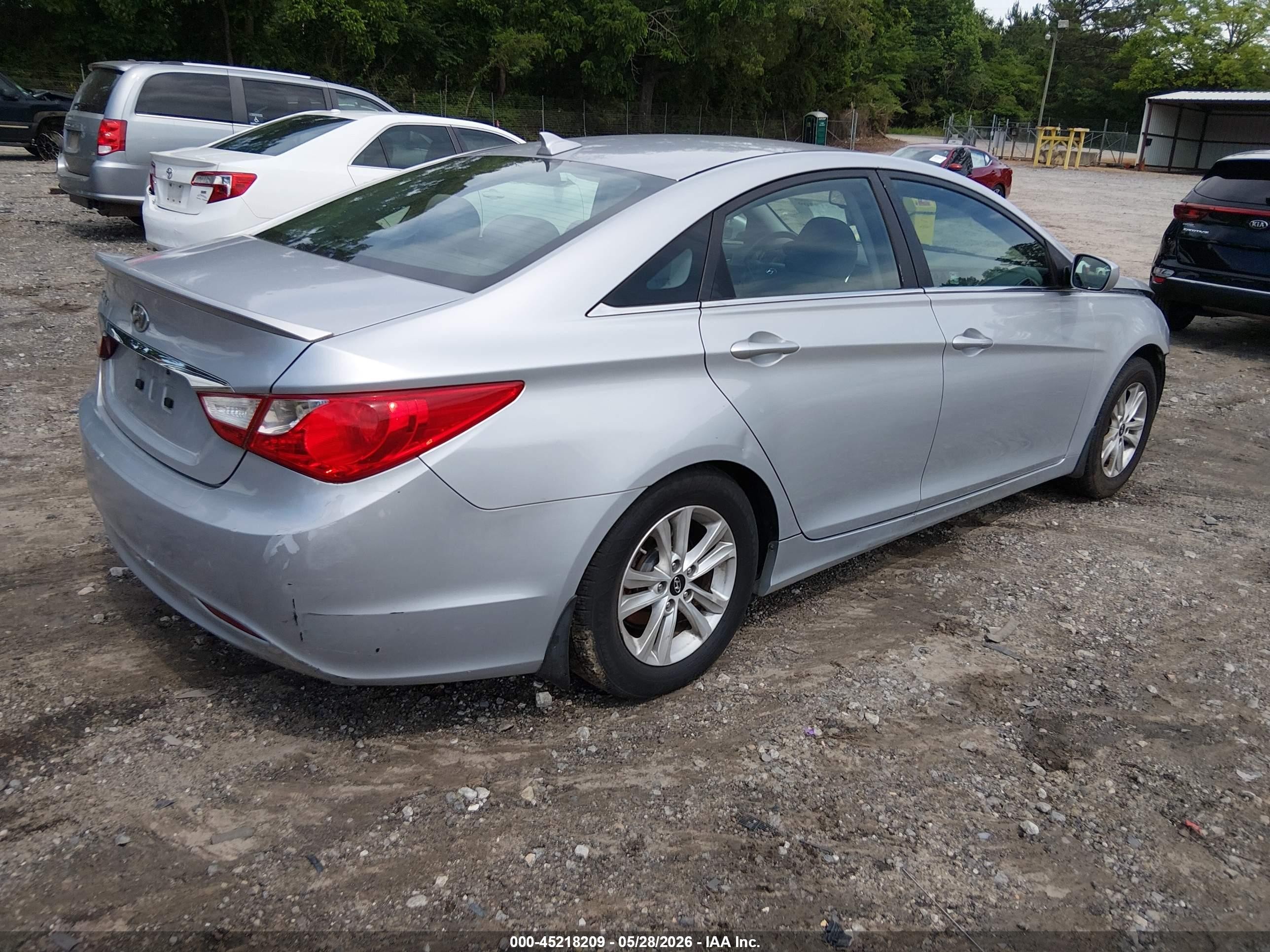 2013 Hyundai Sonata Gls Silver vin: 5NPEB4AC2DH566394