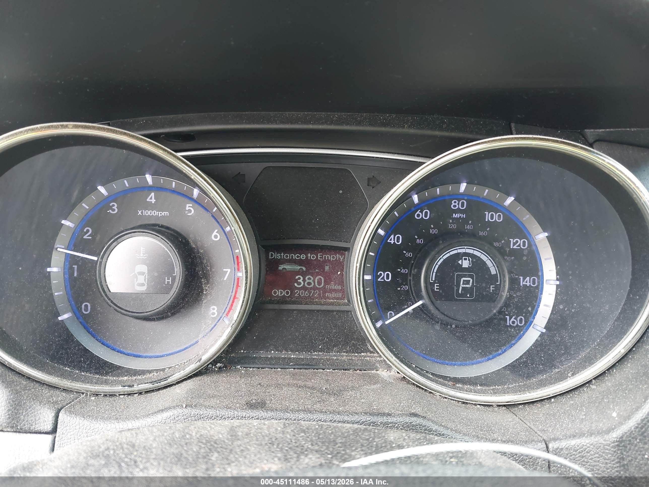 2013 Hyundai Sonata Gls Light Blue vin: 5NPEB4AC2DH566895