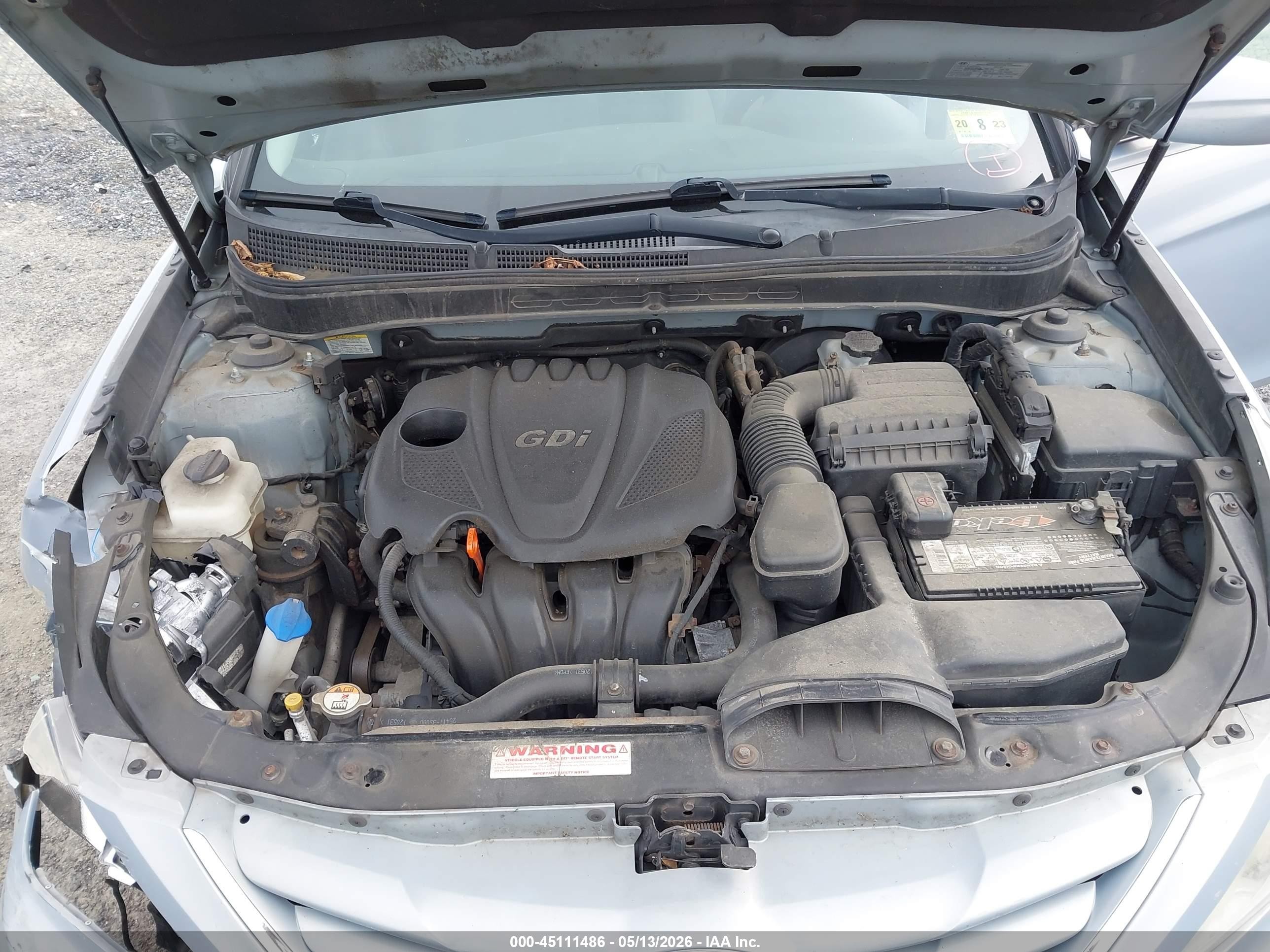 2013 Hyundai Sonata Gls Light Blue vin: 5NPEB4AC2DH566895
