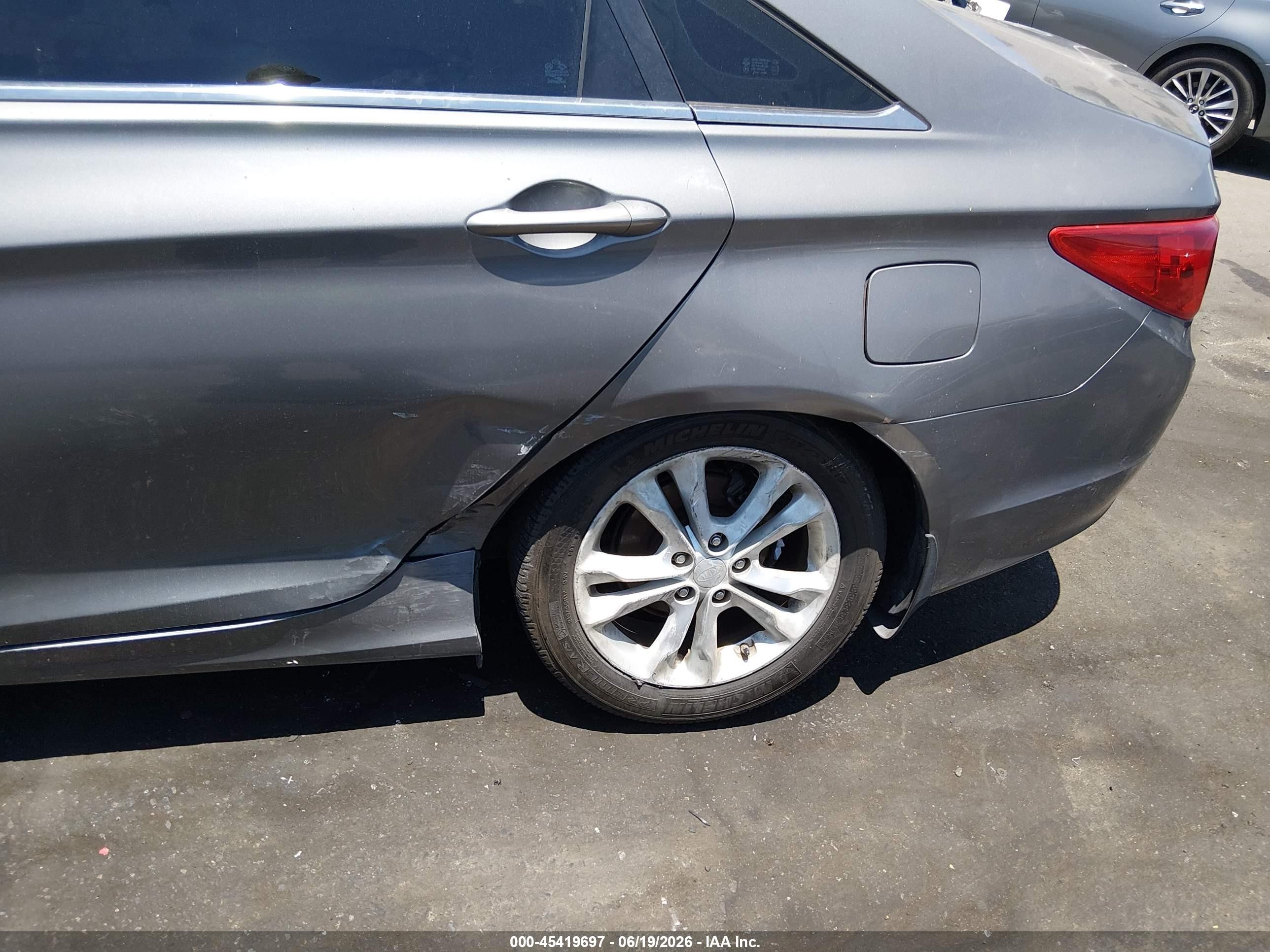 2013 Hyundai Sonata Gls Gray vin: 5NPEB4AC2DH567402