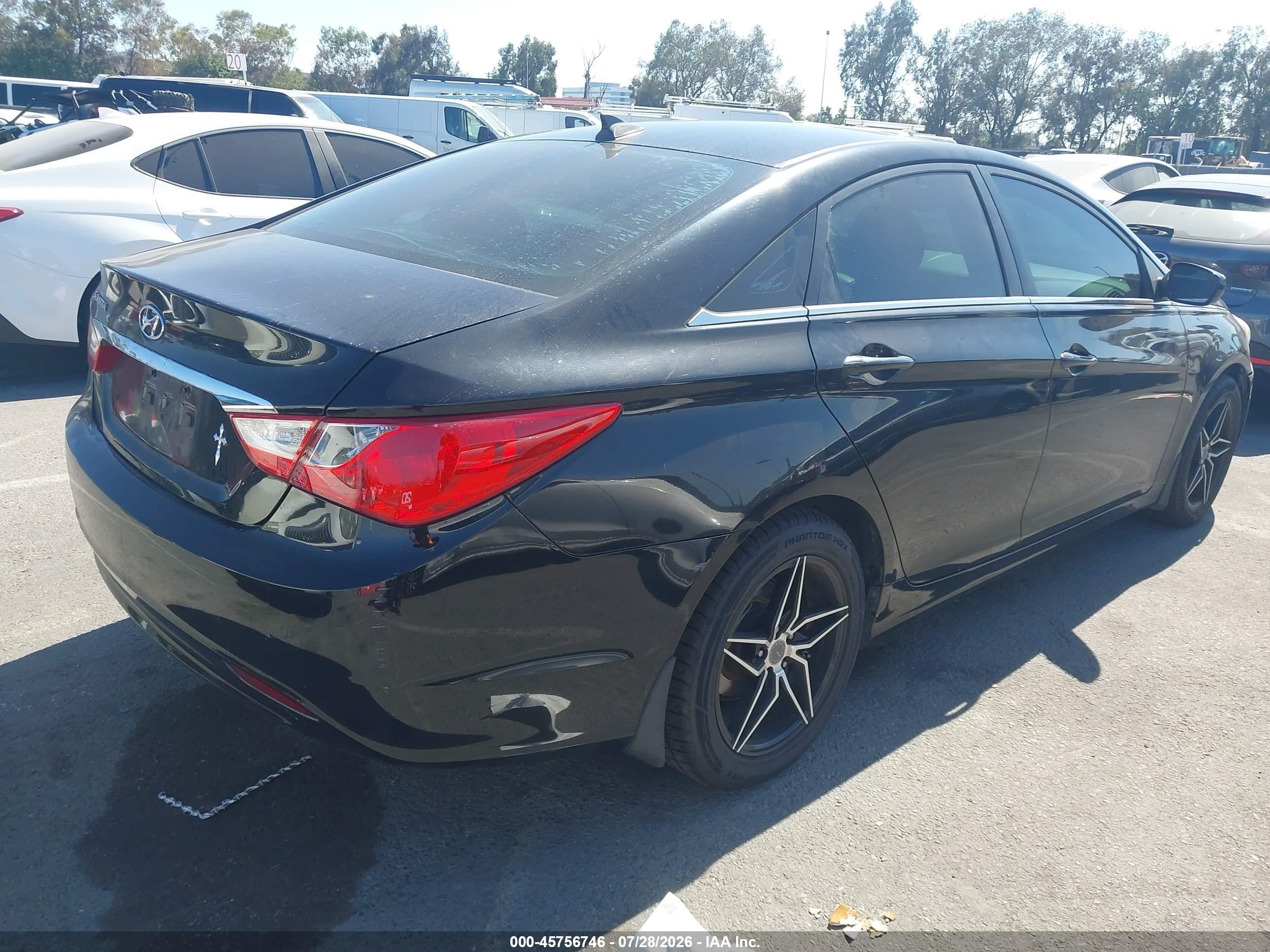 2013 Hyundai Sonata Gls Black vin: 5NPEB4AC2DH594115