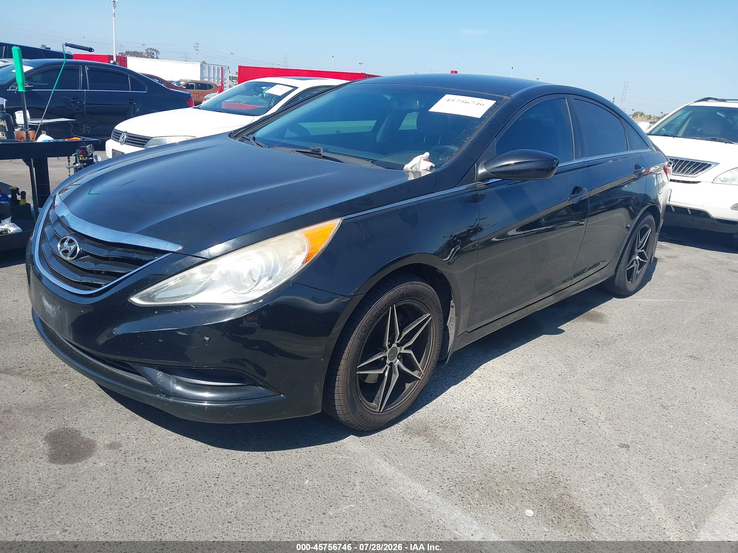 2013 Hyundai Sonata Gls Black vin: 5NPEB4AC2DH594115