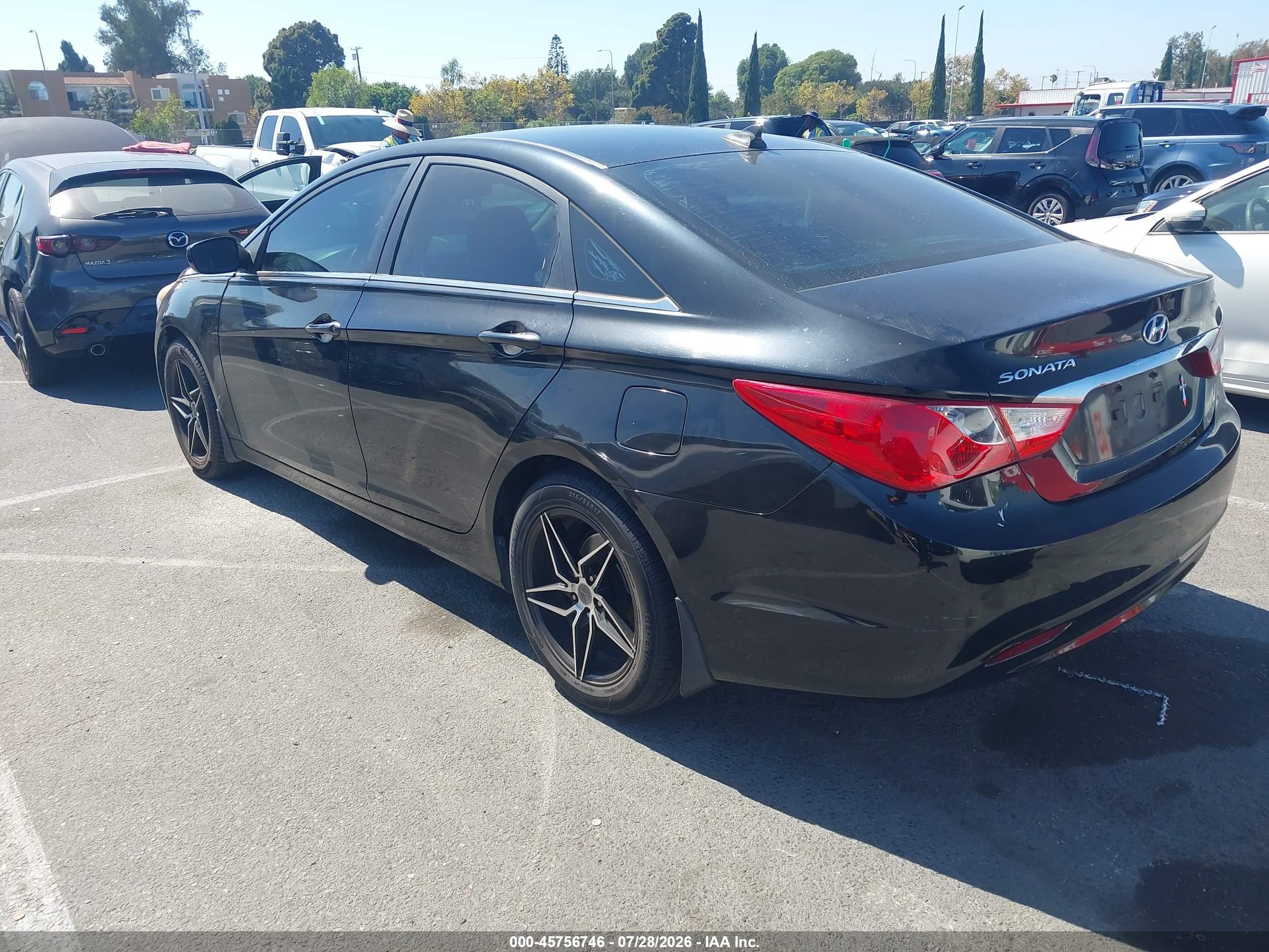 2013 Hyundai Sonata Gls Black vin: 5NPEB4AC2DH594115