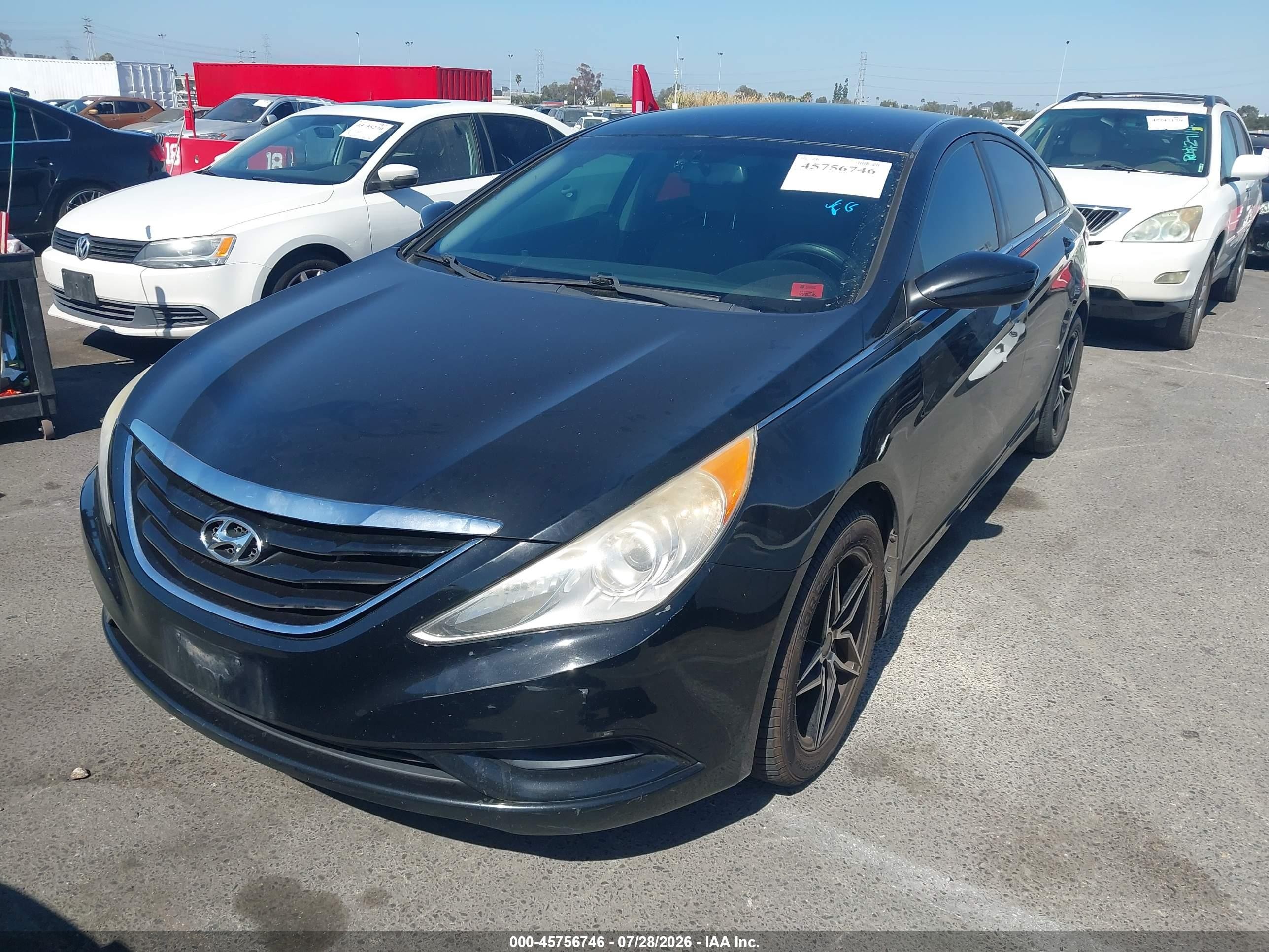 2013 Hyundai Sonata Gls Black vin: 5NPEB4AC2DH594115