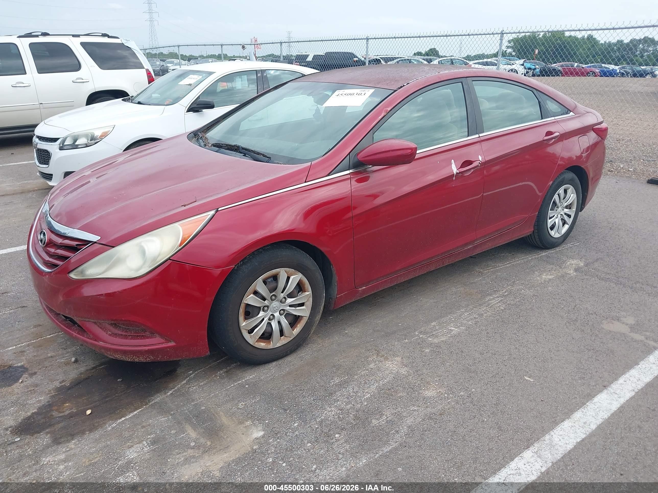 2013 Hyundai Sonata Gls Red vin: 5NPEB4AC2DH604321