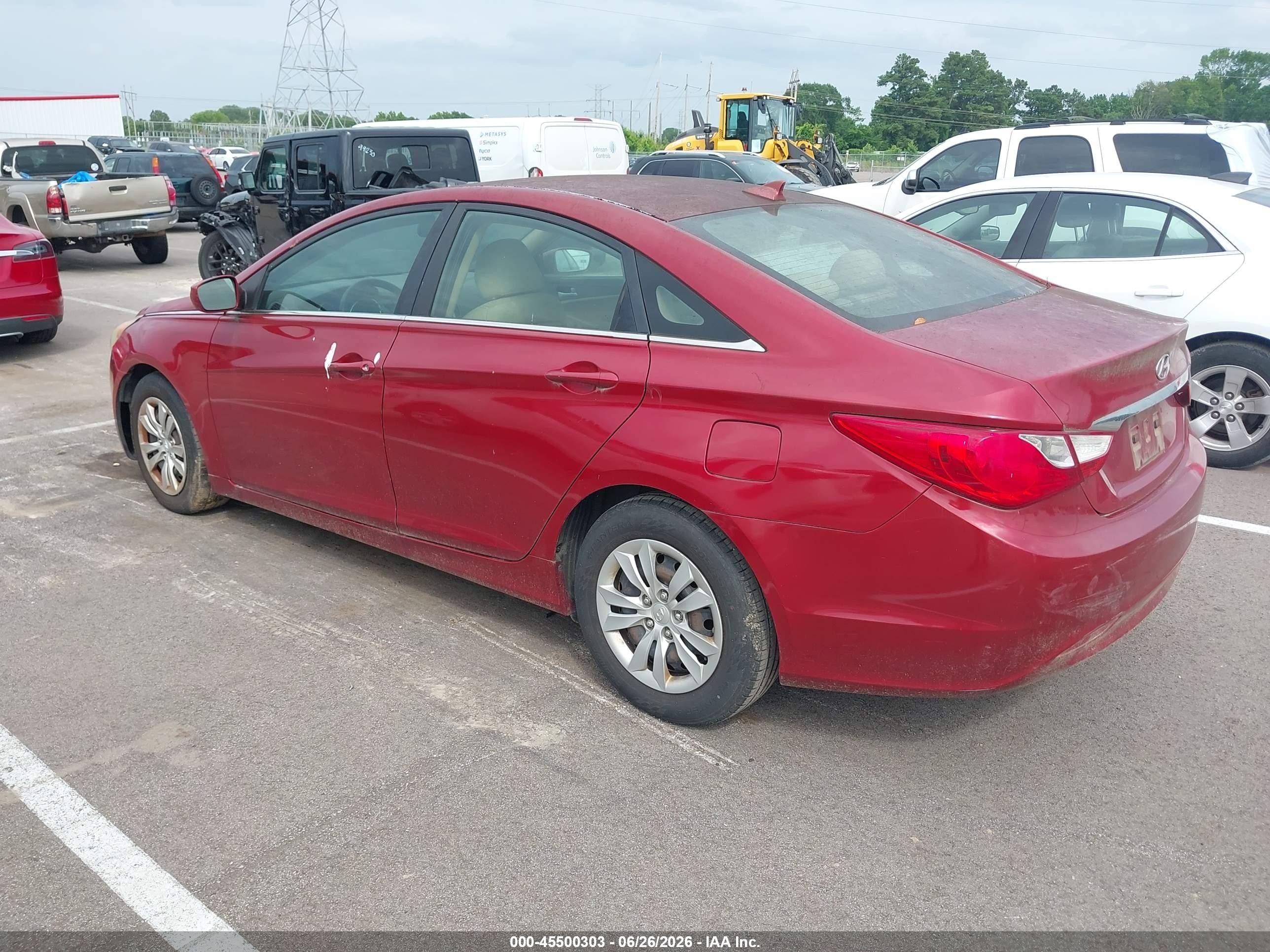2013 Hyundai Sonata Gls Red vin: 5NPEB4AC2DH604321