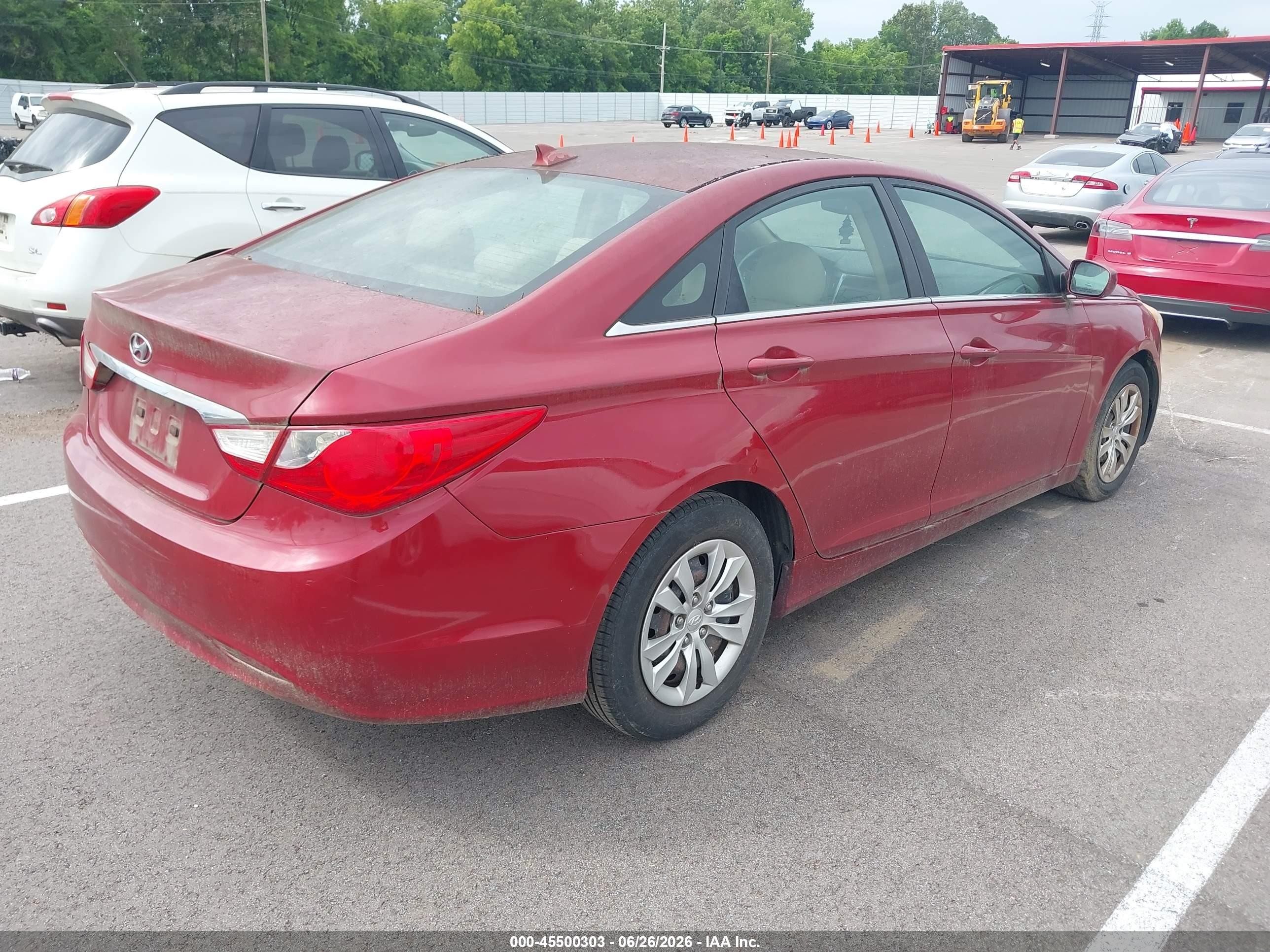 2013 Hyundai Sonata Gls Red vin: 5NPEB4AC2DH604321