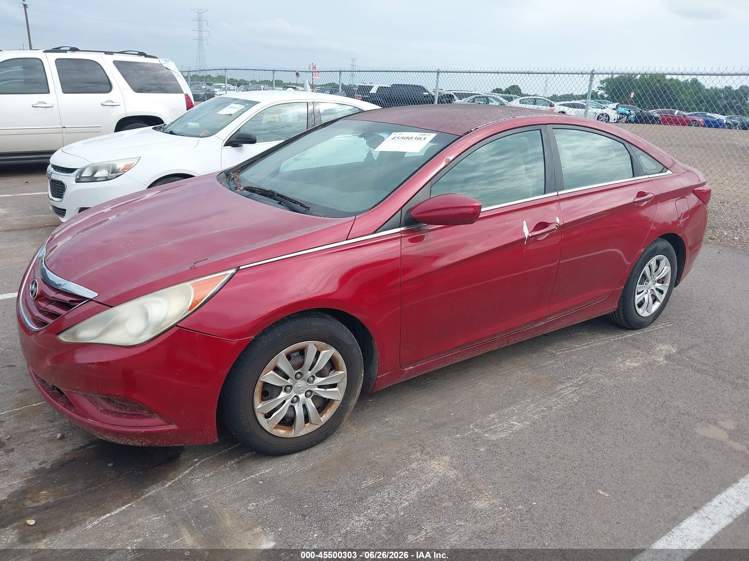 2013 Hyundai Sonata Gls Red vin: 5NPEB4AC2DH604321