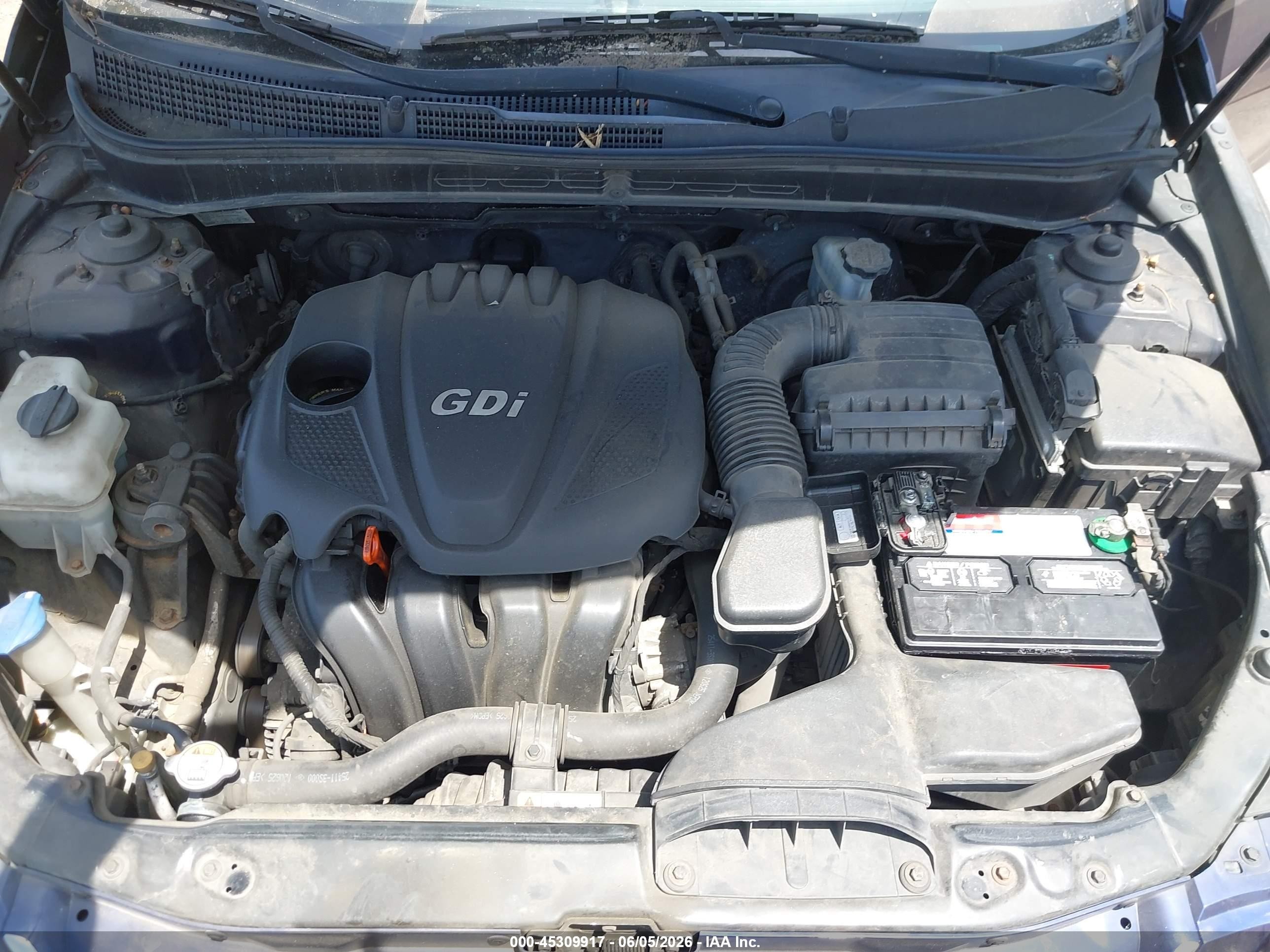 2013 Hyundai Sonata Gls Синий vin: 5NPEB4AC2DH605601