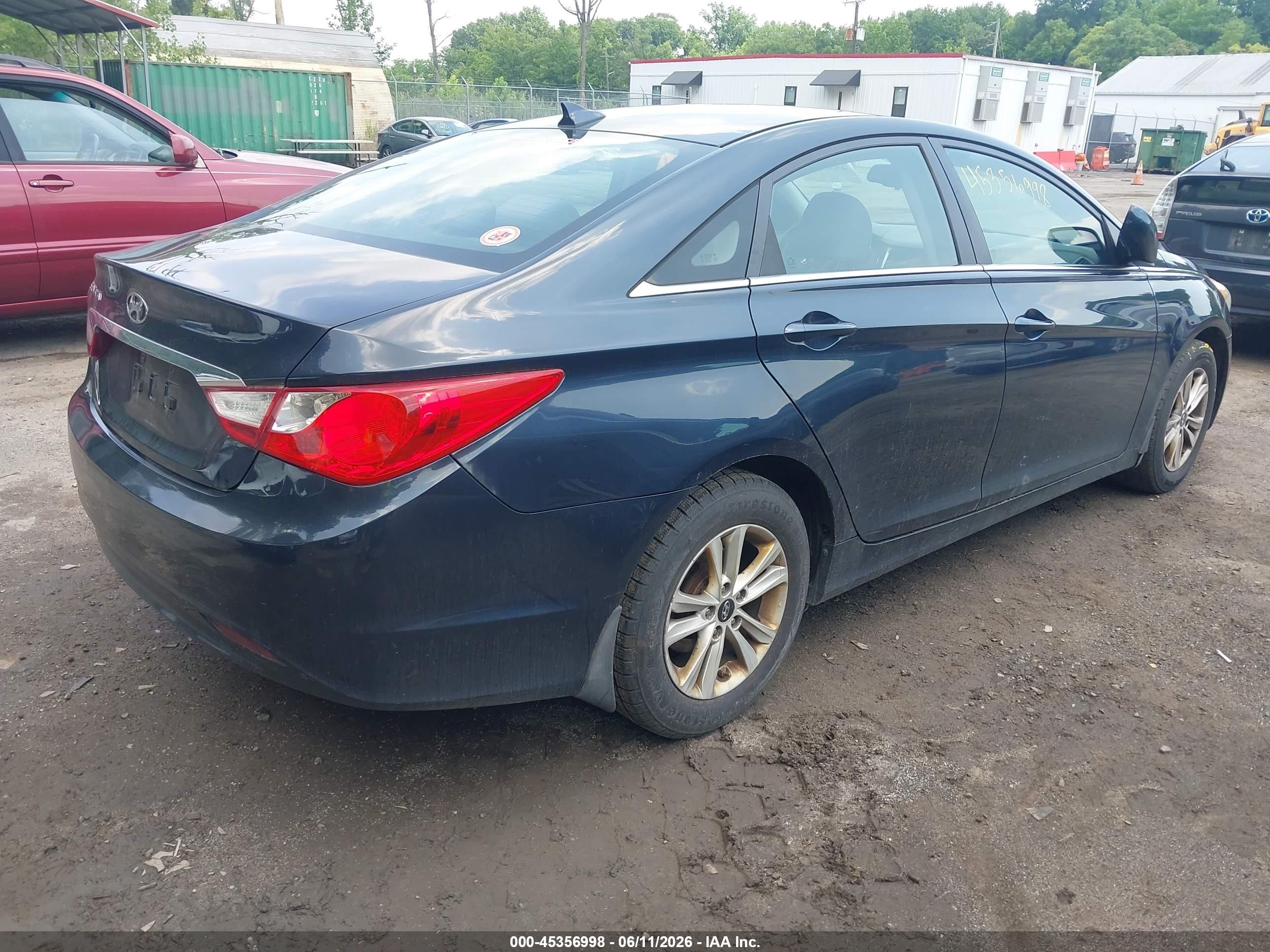 2013 Hyundai Sonata Gls Dark Blue vin: 5NPEB4AC2DH625136