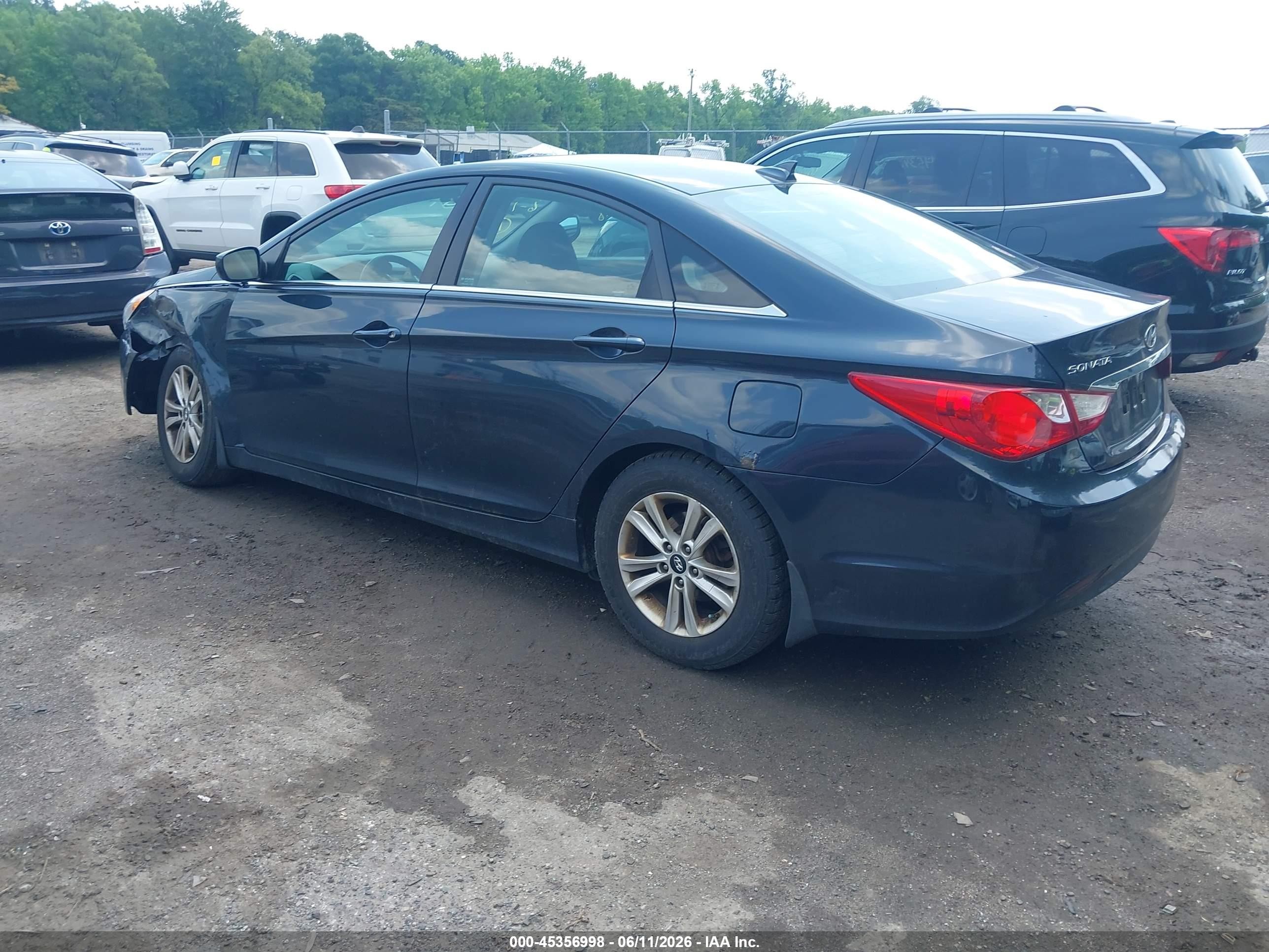 2013 Hyundai Sonata Gls Dark Blue vin: 5NPEB4AC2DH625136