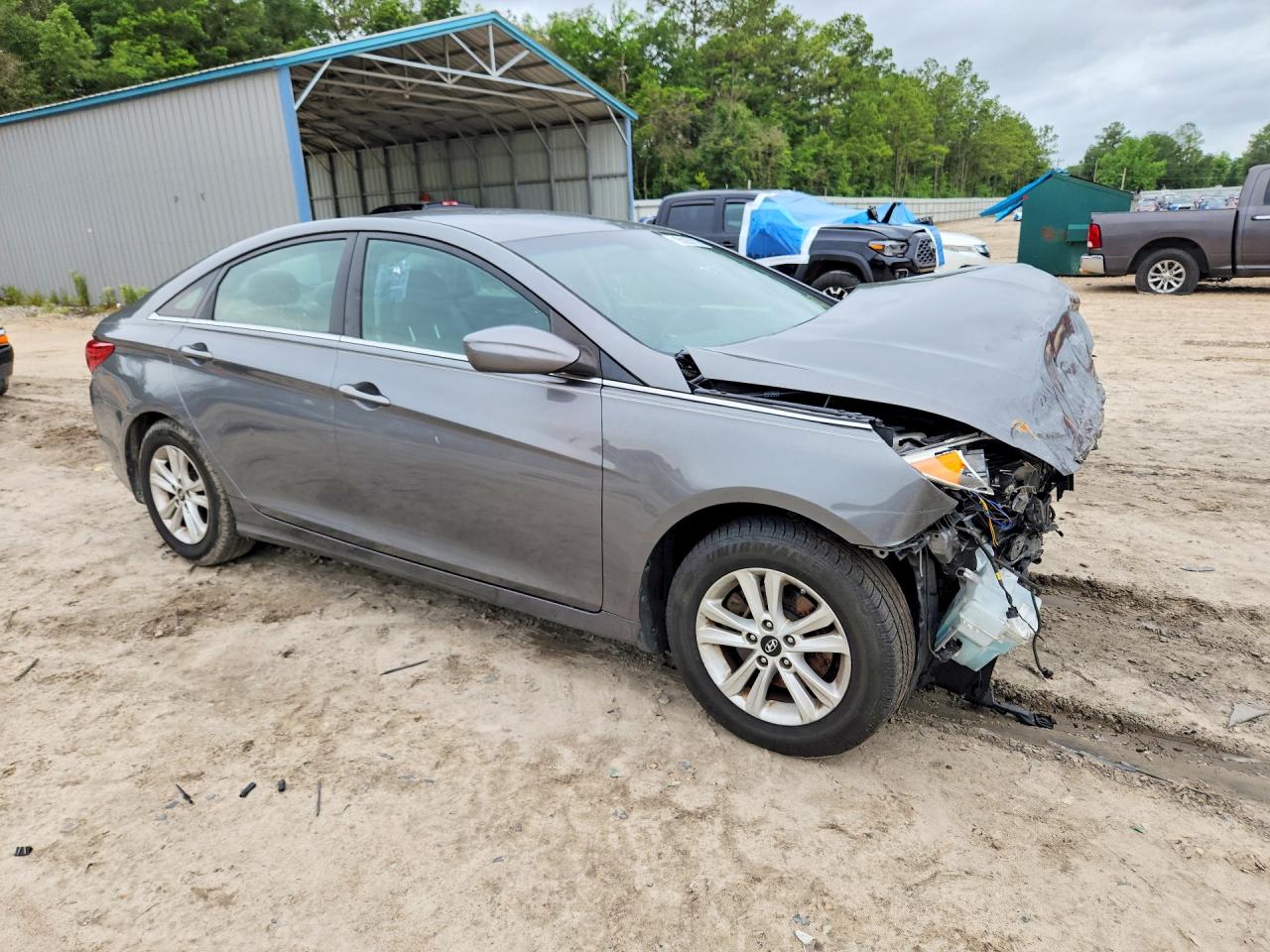 2013 Hyundai Sonata Gls Gray vin: 5NPEB4AC2DH640199