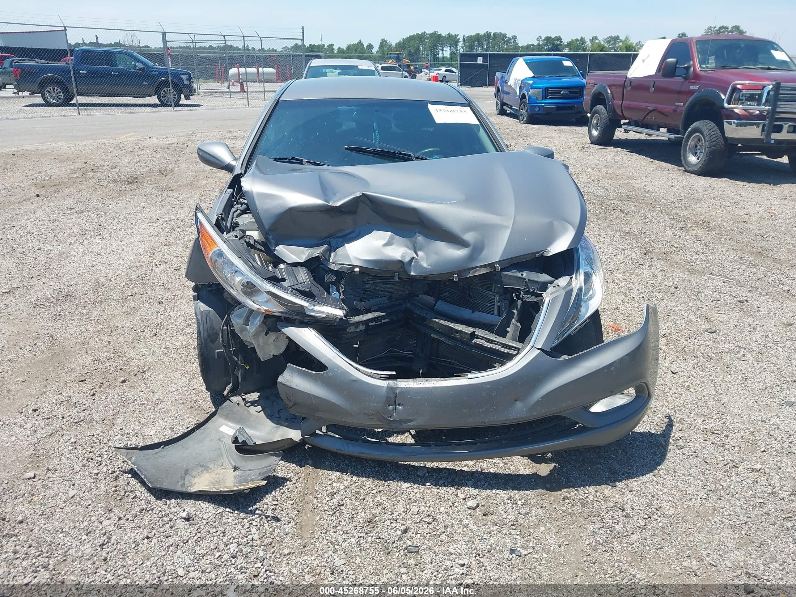 2013 Hyundai Sonata Gls Gray vin: 5NPEB4AC2DH657035