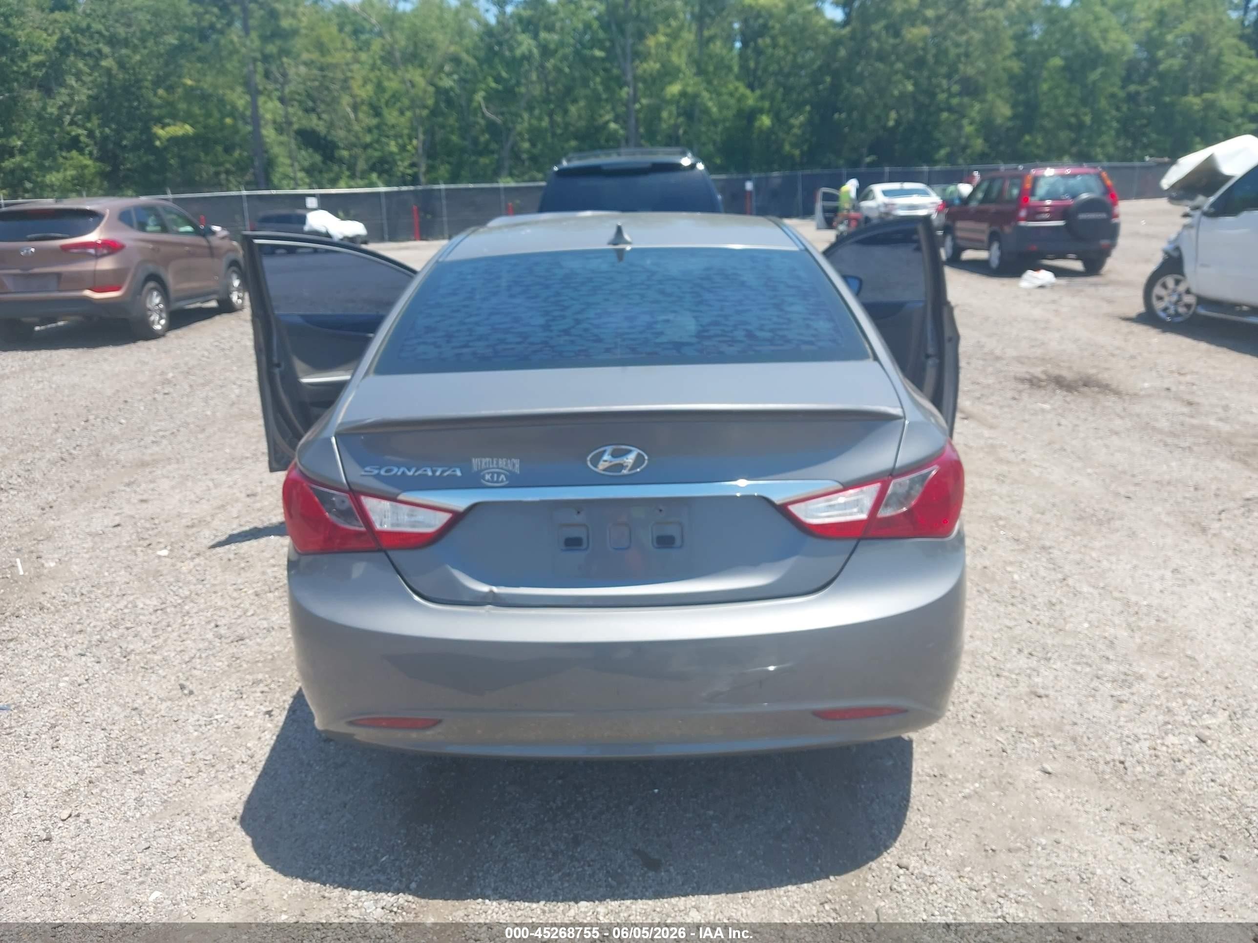 2013 Hyundai Sonata Gls Gray vin: 5NPEB4AC2DH657035