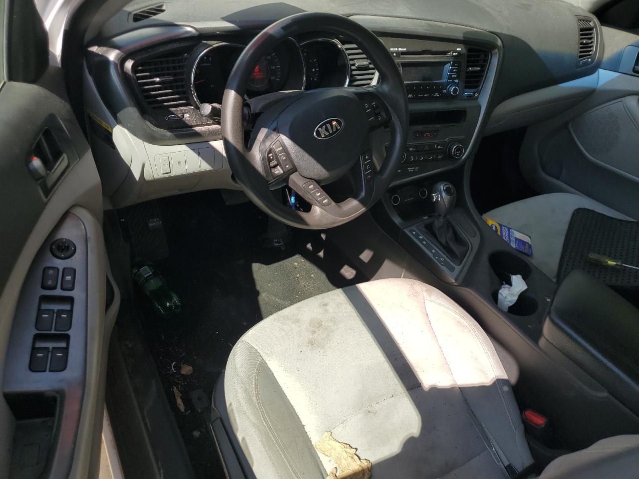 2013 Kia Optima Lx White vin: 5XXGM4A70DG123307